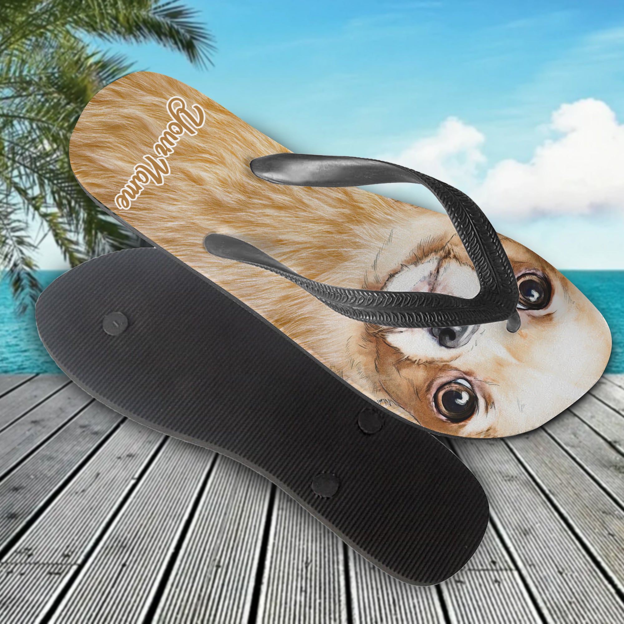 Custom Flip Flops - Chihuahua - Fuly 17