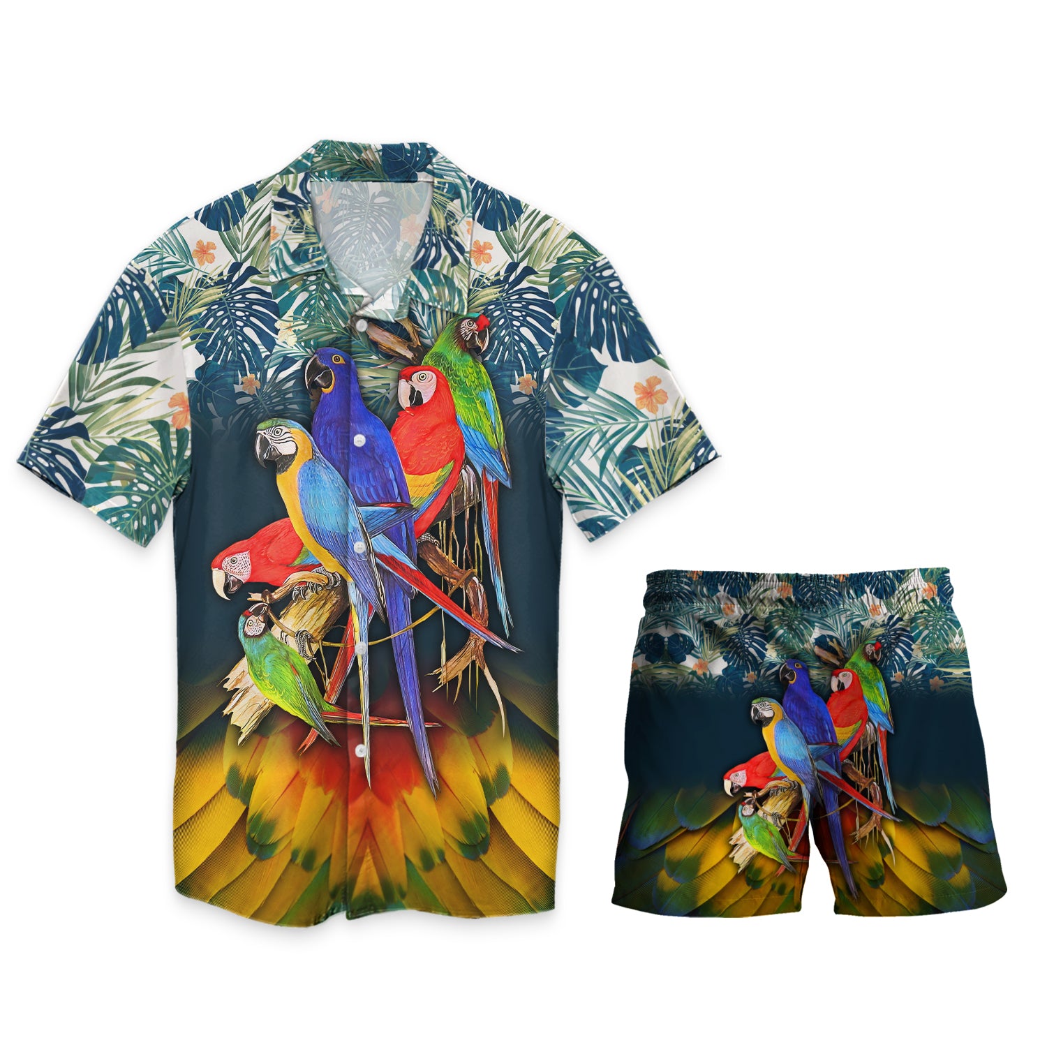 Parrot - 3D Hawaiian Men's - NA93