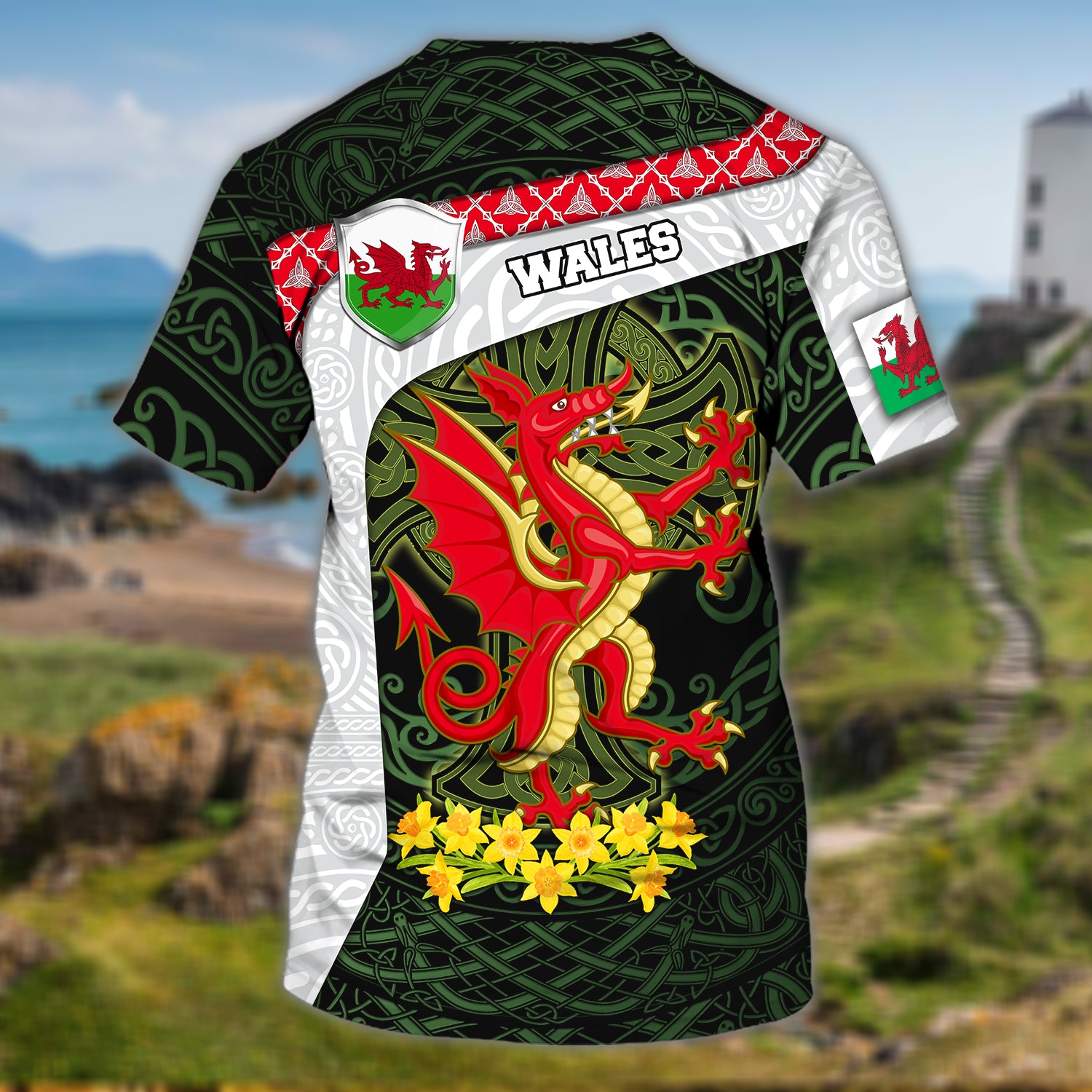 Wales - Personalized Name 3D Tshirt - 118