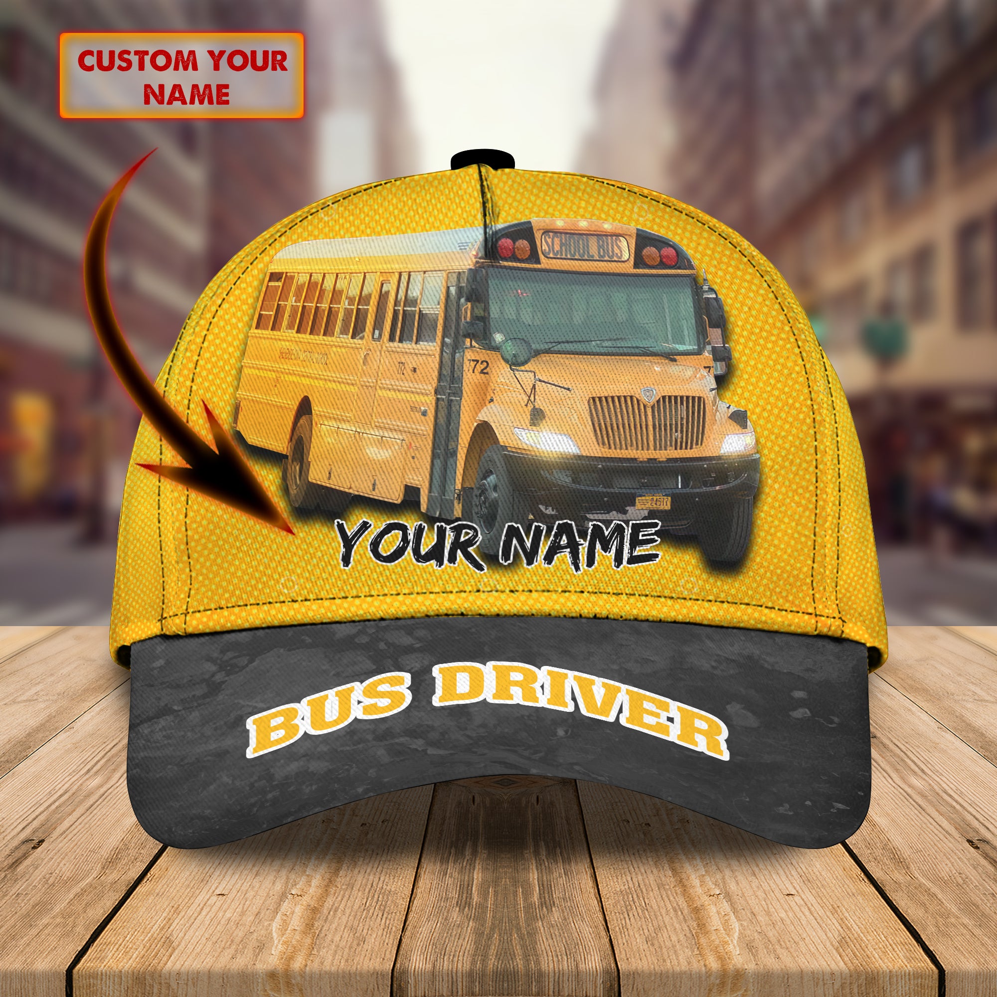 Bus 1 - Personalized Name Cap - HY97