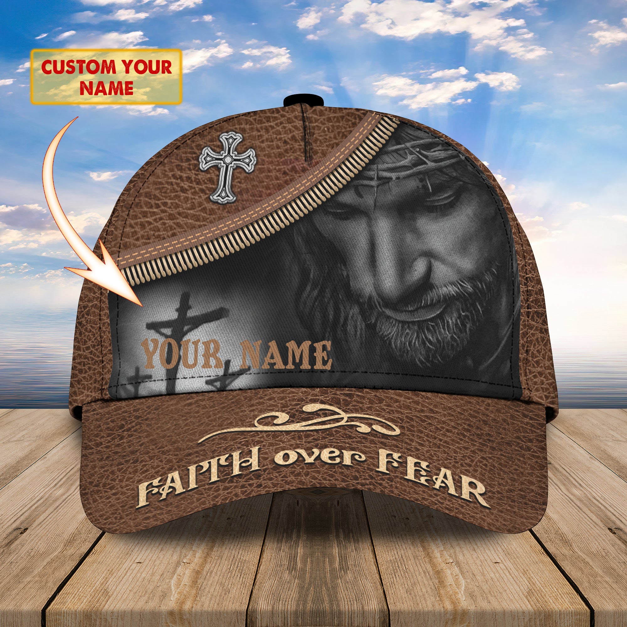 Faith Over Fear - Personalized Name Cap - Hadn