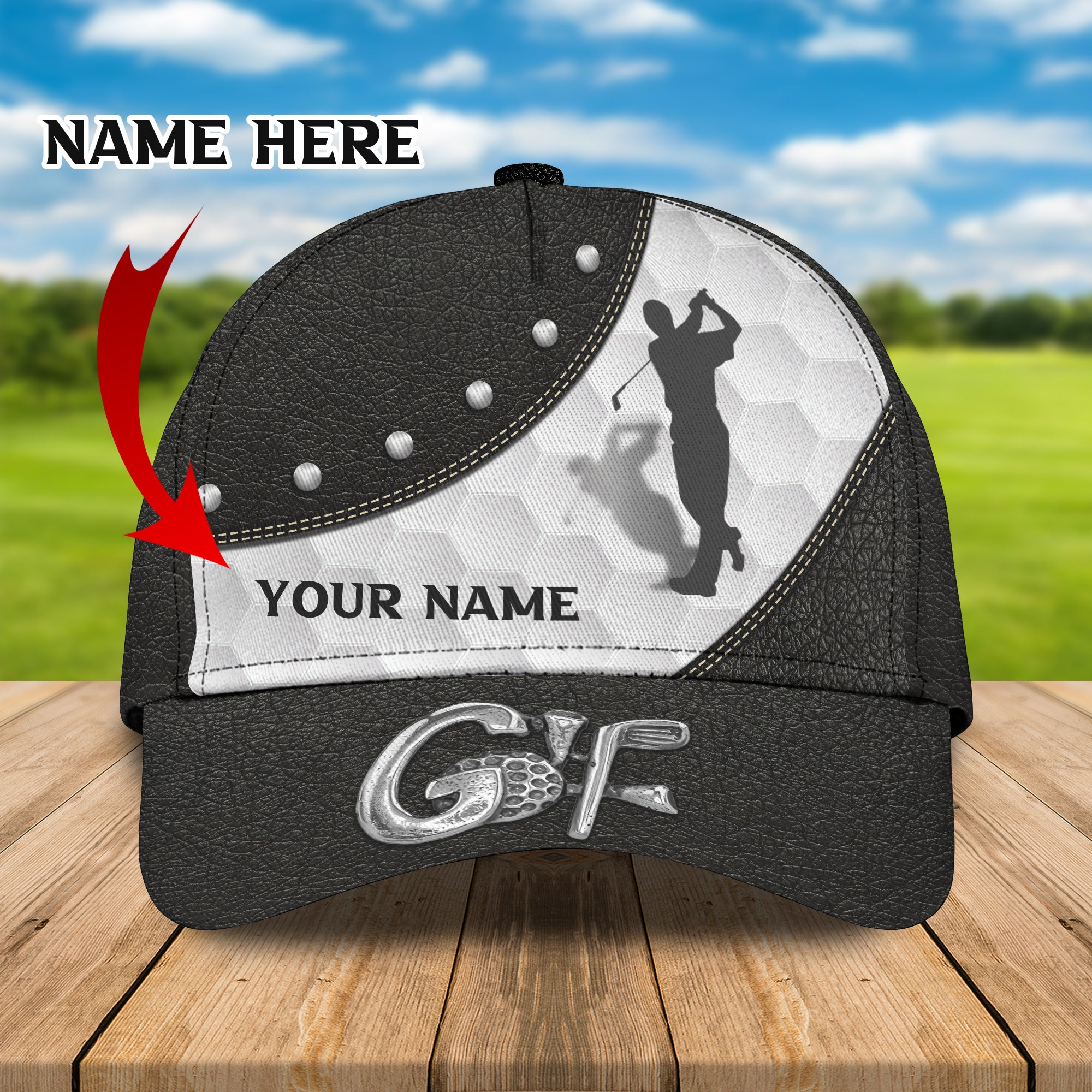 Golf - Personalized Name Cap 3 - Tad - Hkm
