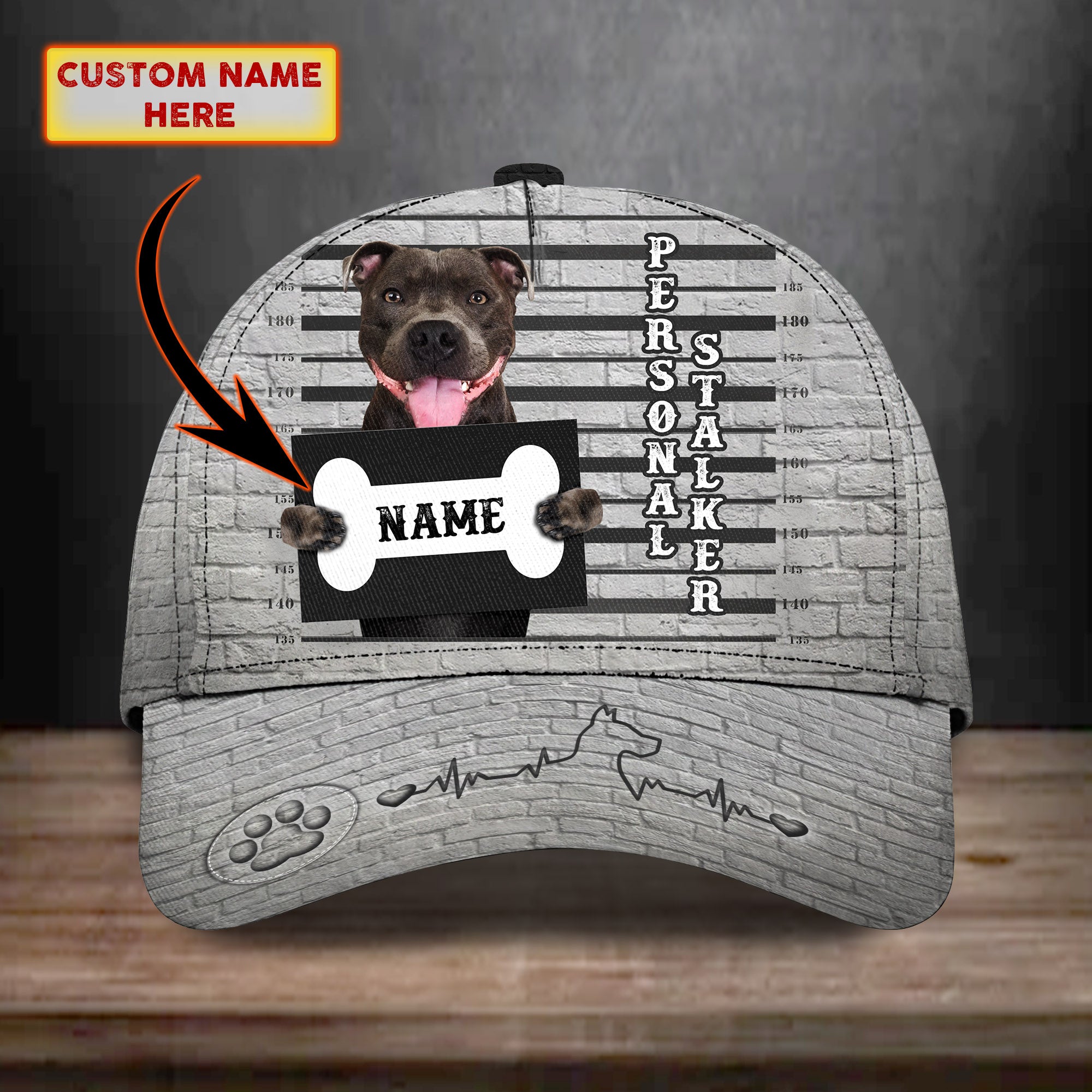 Pitbull - Personalized Name Cap - Nmd 08