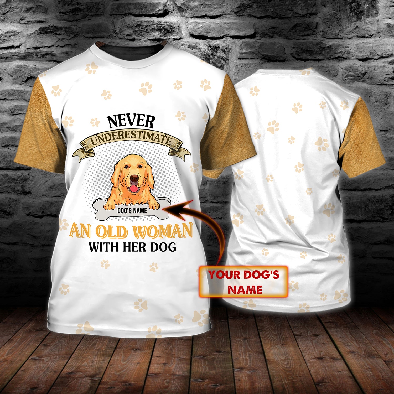 Golden Retriever - Personalized Tshirt - Urt96