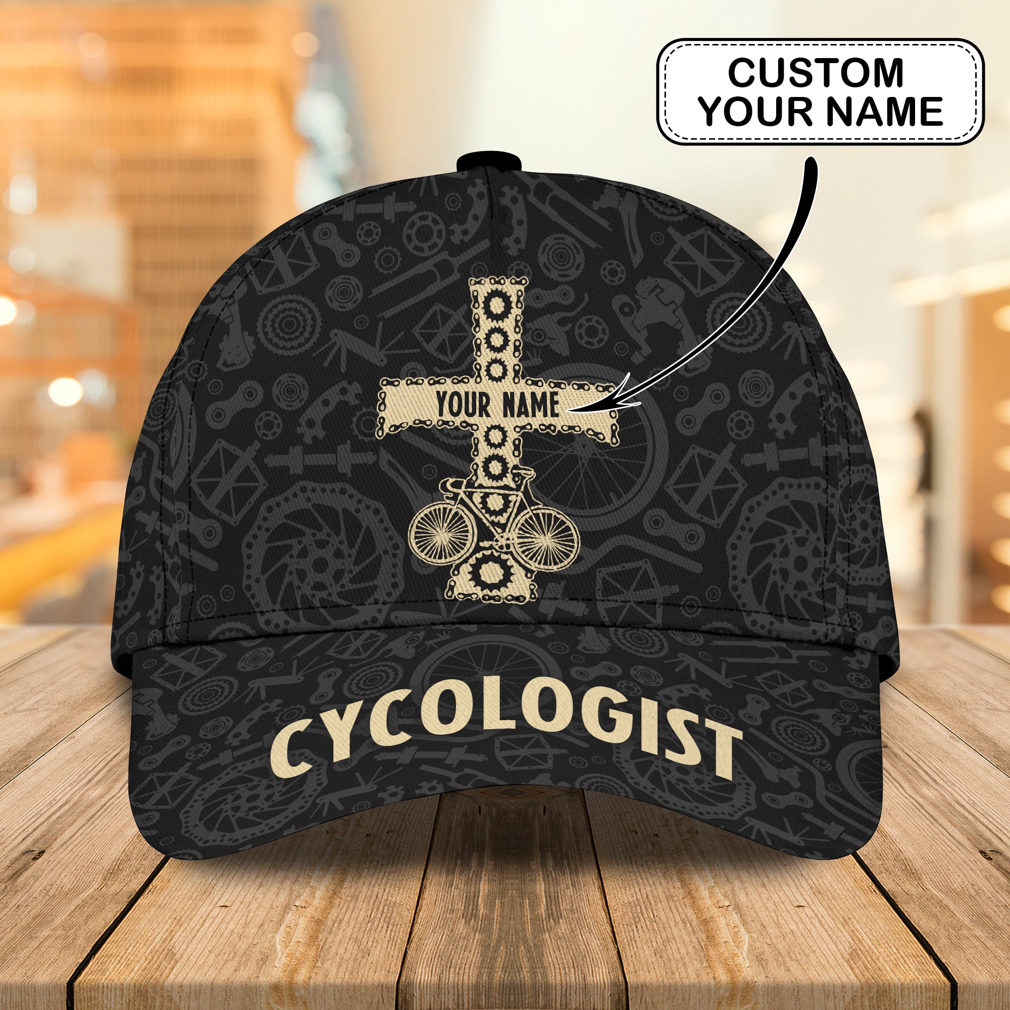 Cycologist - Personalized Name Cap - Vhv-cap-012