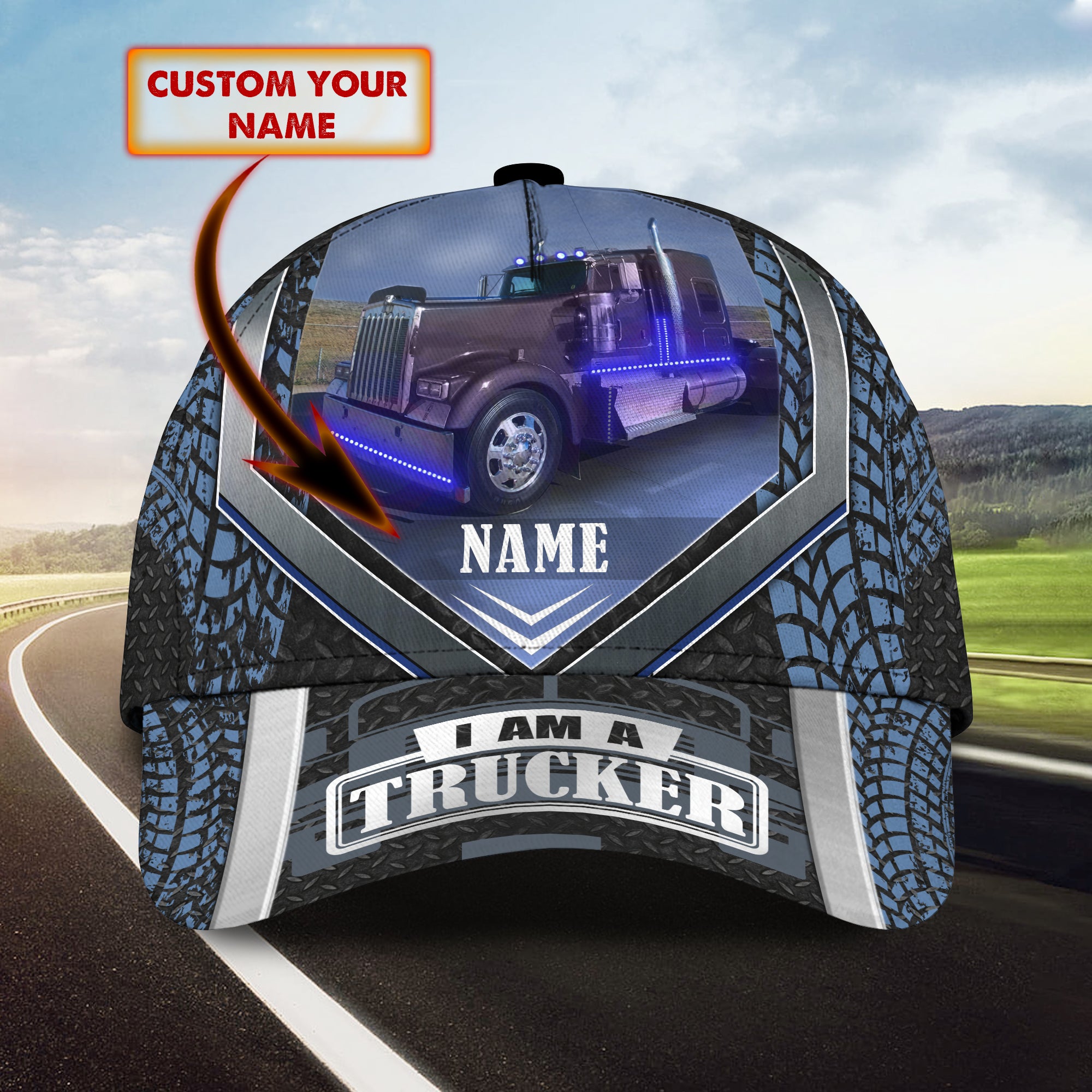 I Am A Trucker - Personalized Name Cap - Tra96