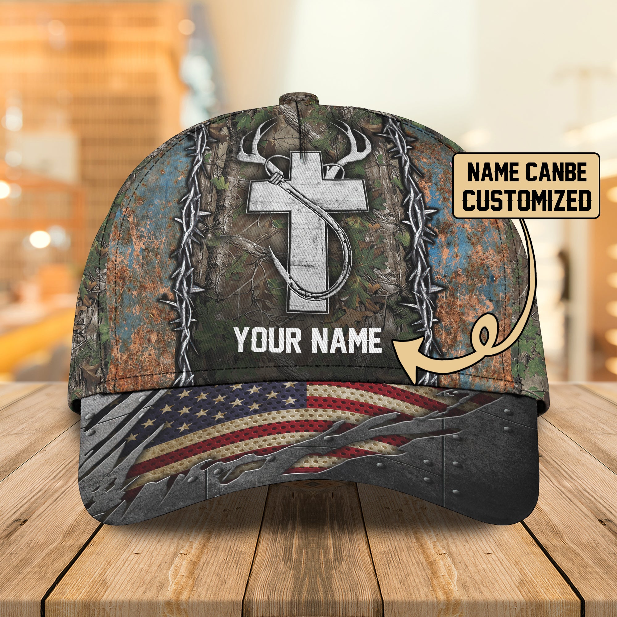 Hunting and Fishing - Personalized Name Cap - DAT93