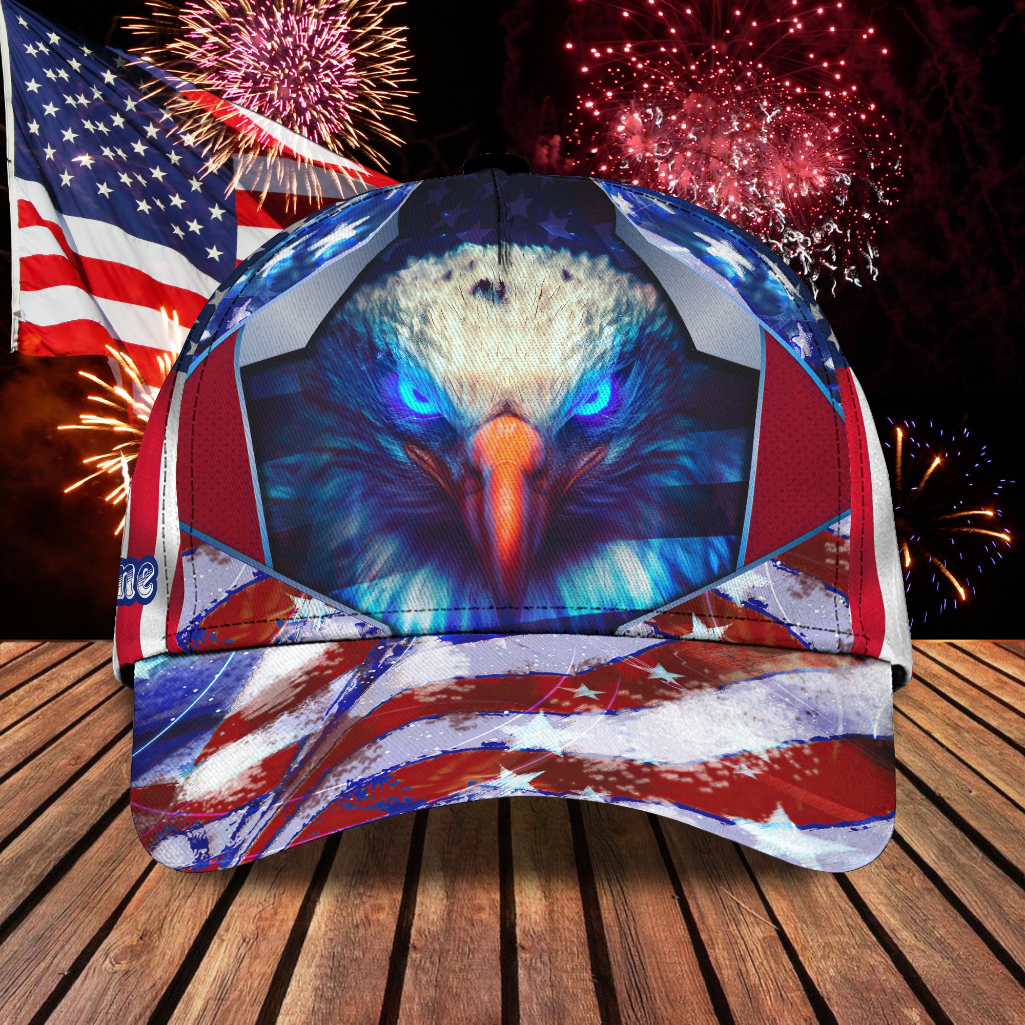 America Egagle - Personalized Name Cap 04 - LTD92