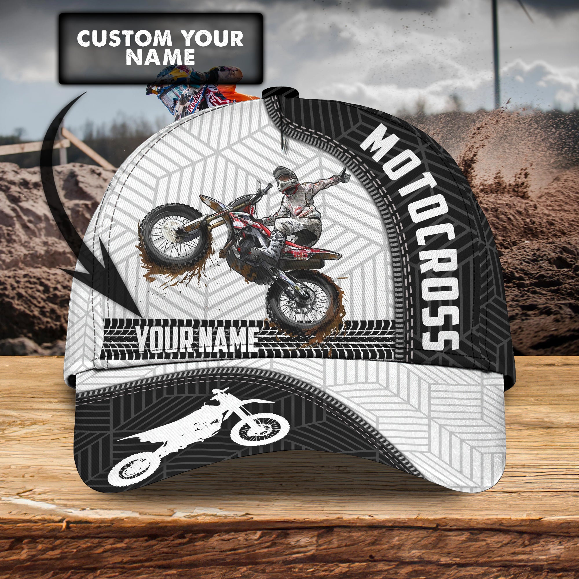 Motocross - Personalized Name Cap - Vtm99
