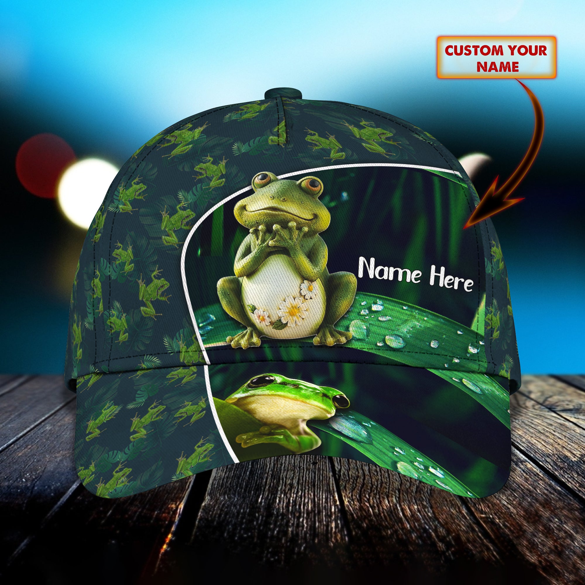 FROG BABY - Personalized Name Cap - H98