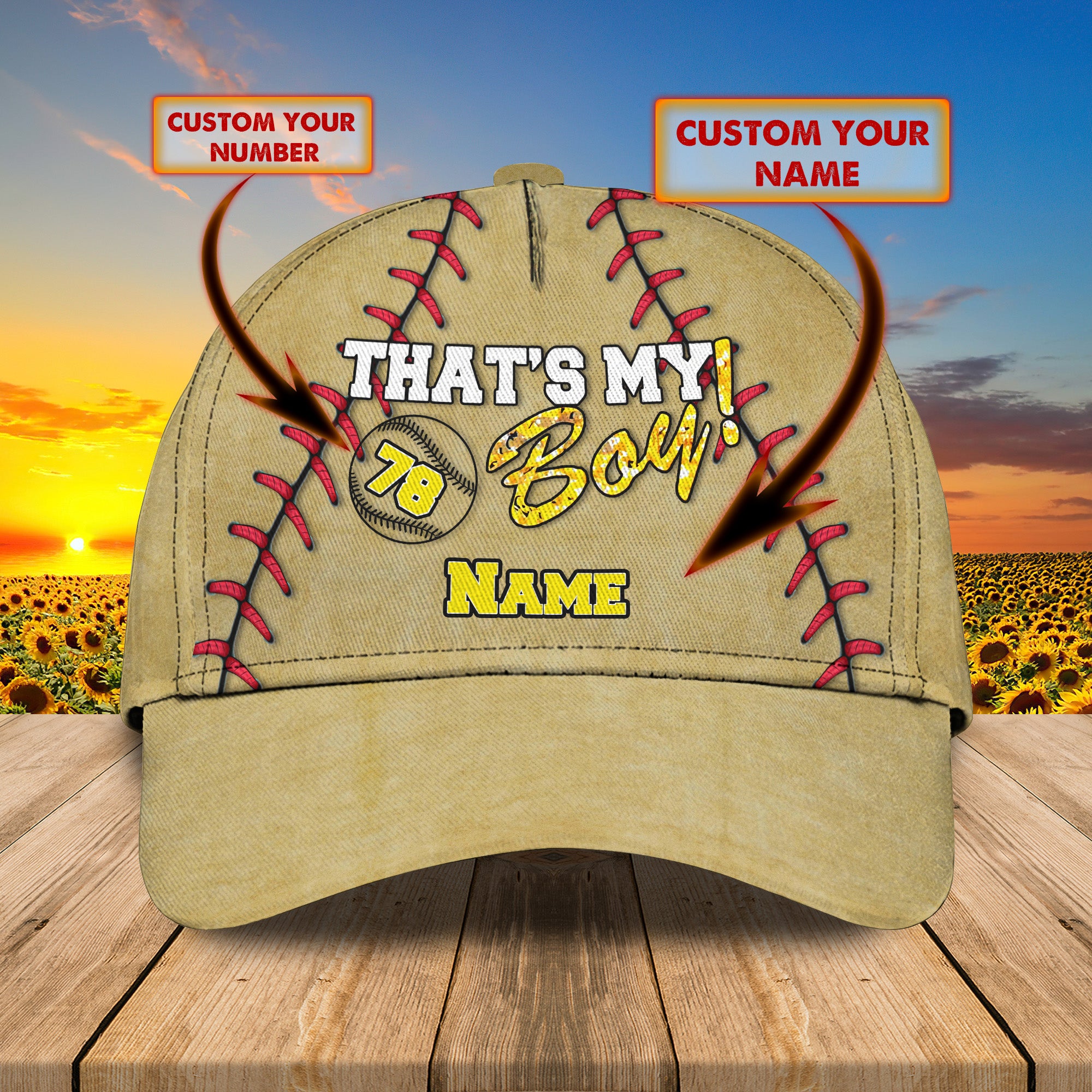 That's My Boy- Personalized Name Cap - Loop-T2k-128