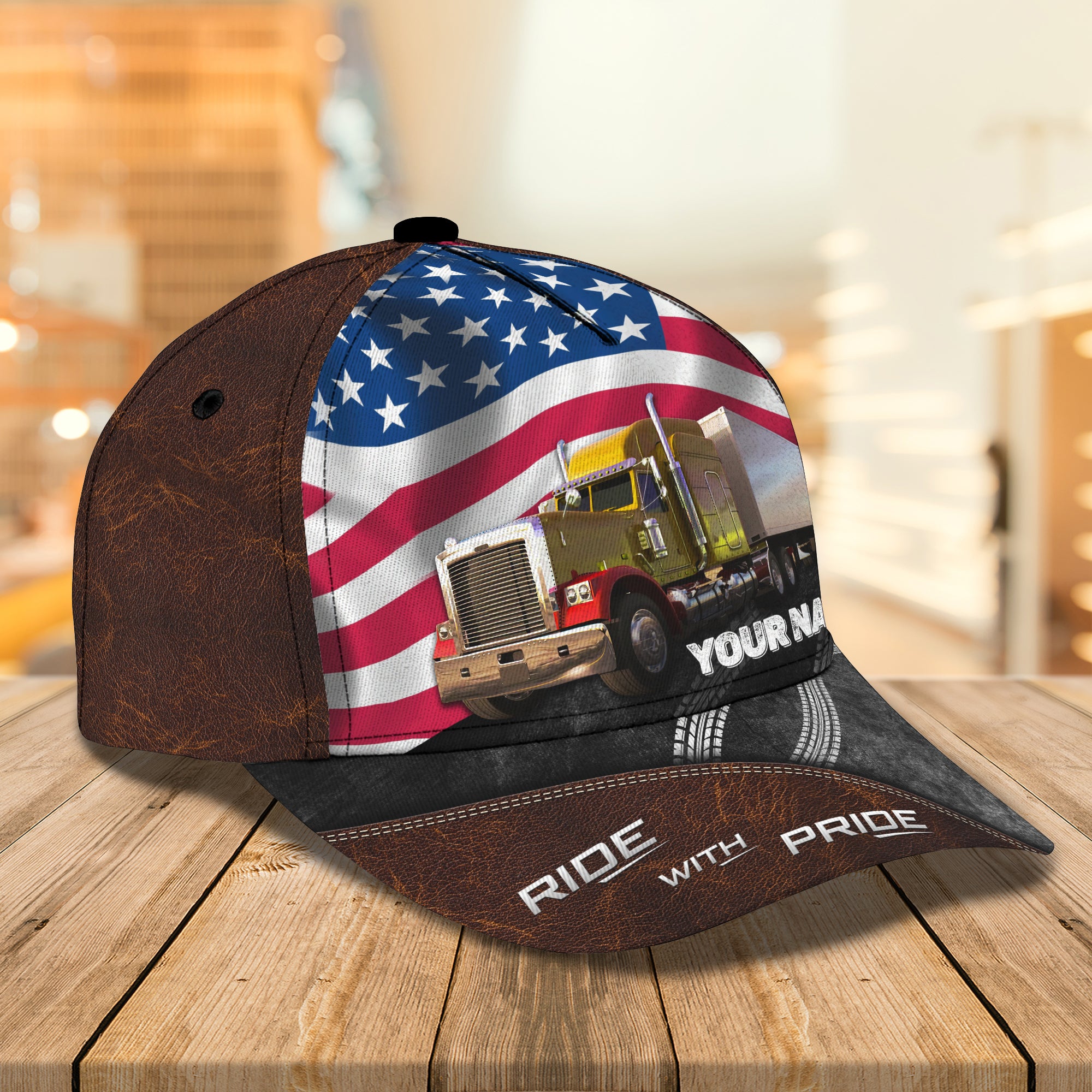 Trucker- Ride With Pride - Personalized Name Cap - QA99