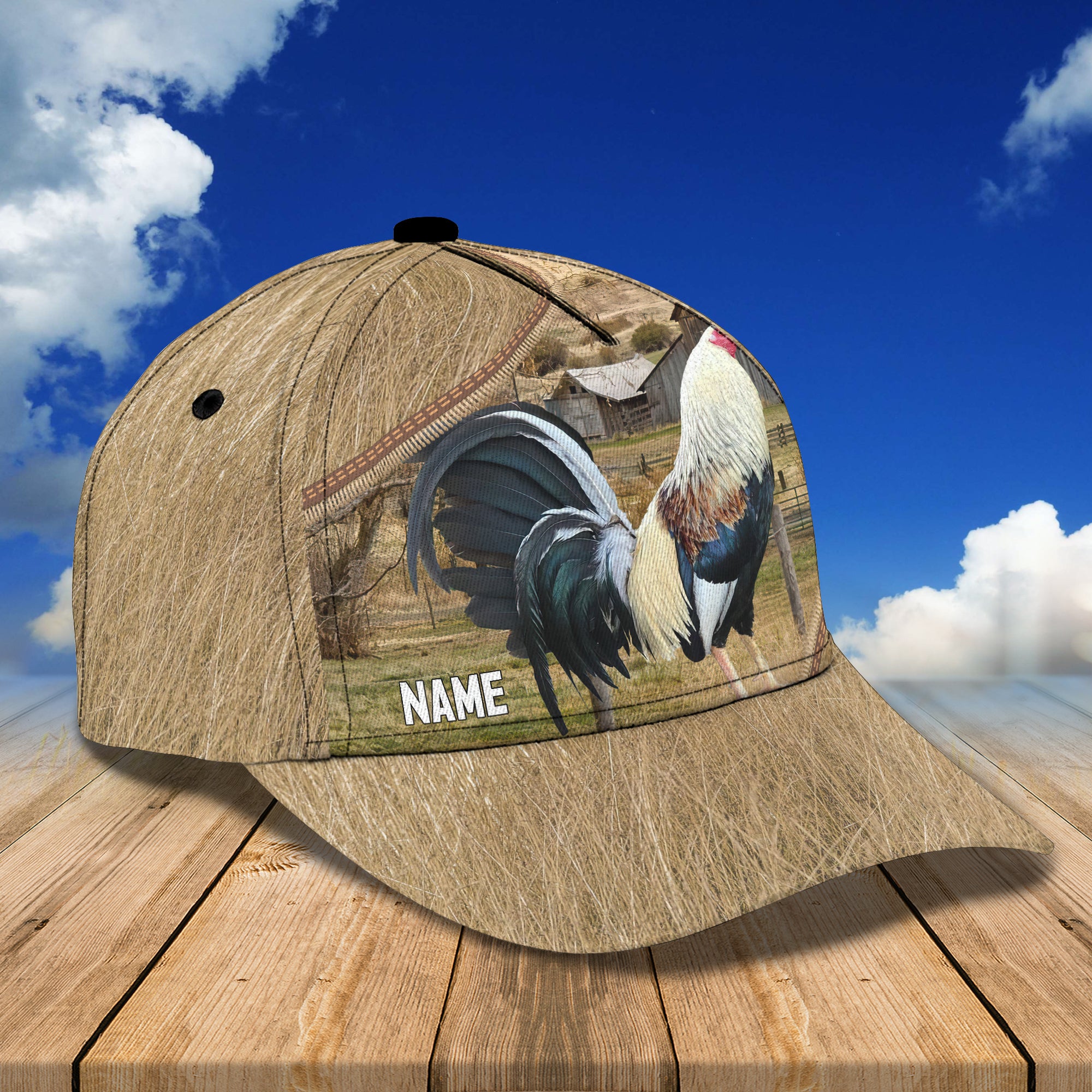 Rooster - Personalized Name Cap - DAT93-008
