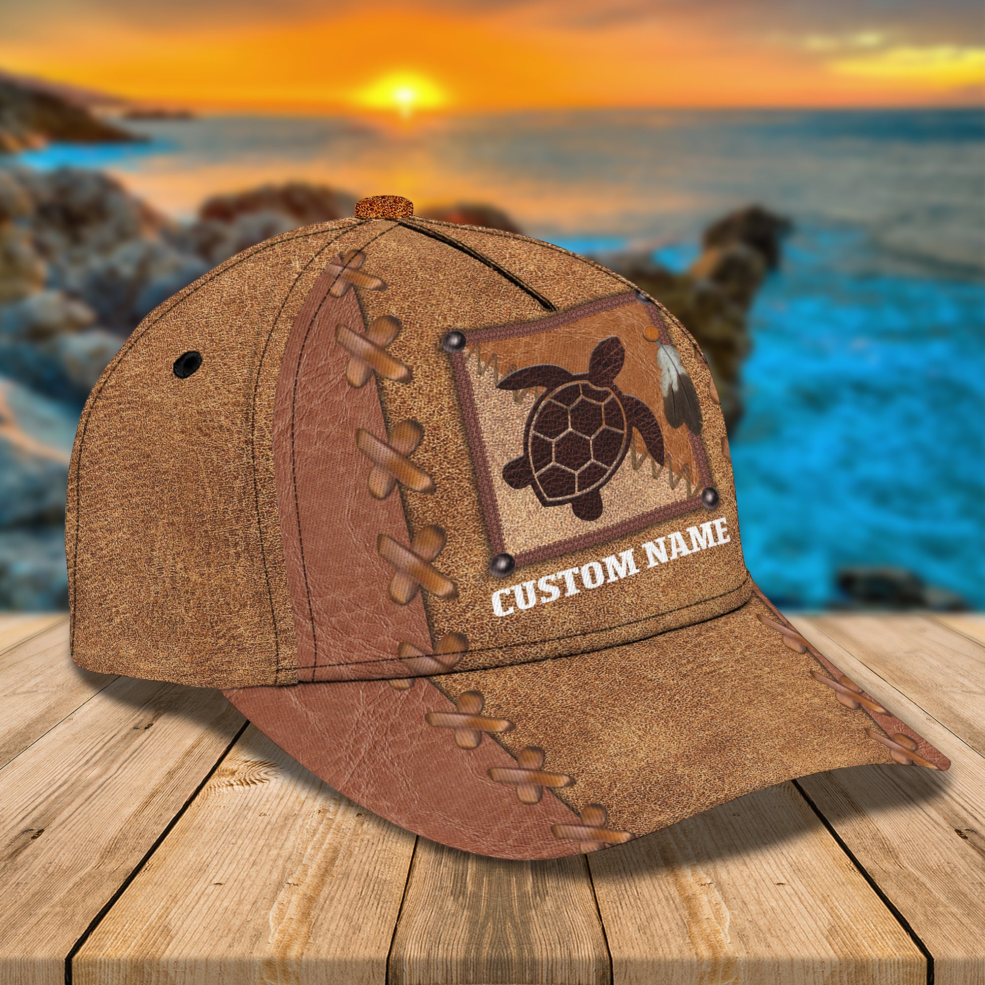 Turtle - Personalized Name Cap - DAT93-009