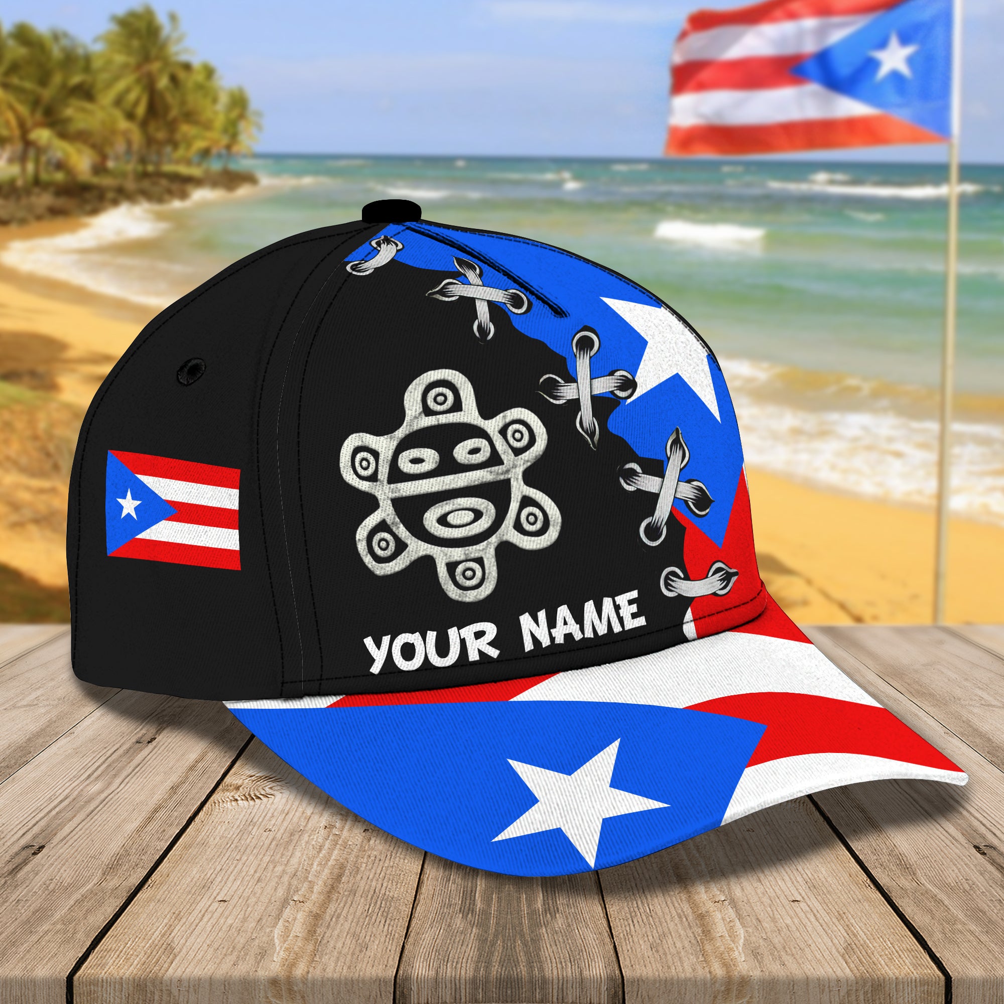 Puerto Rico - Personalized Name Cap - Urt96