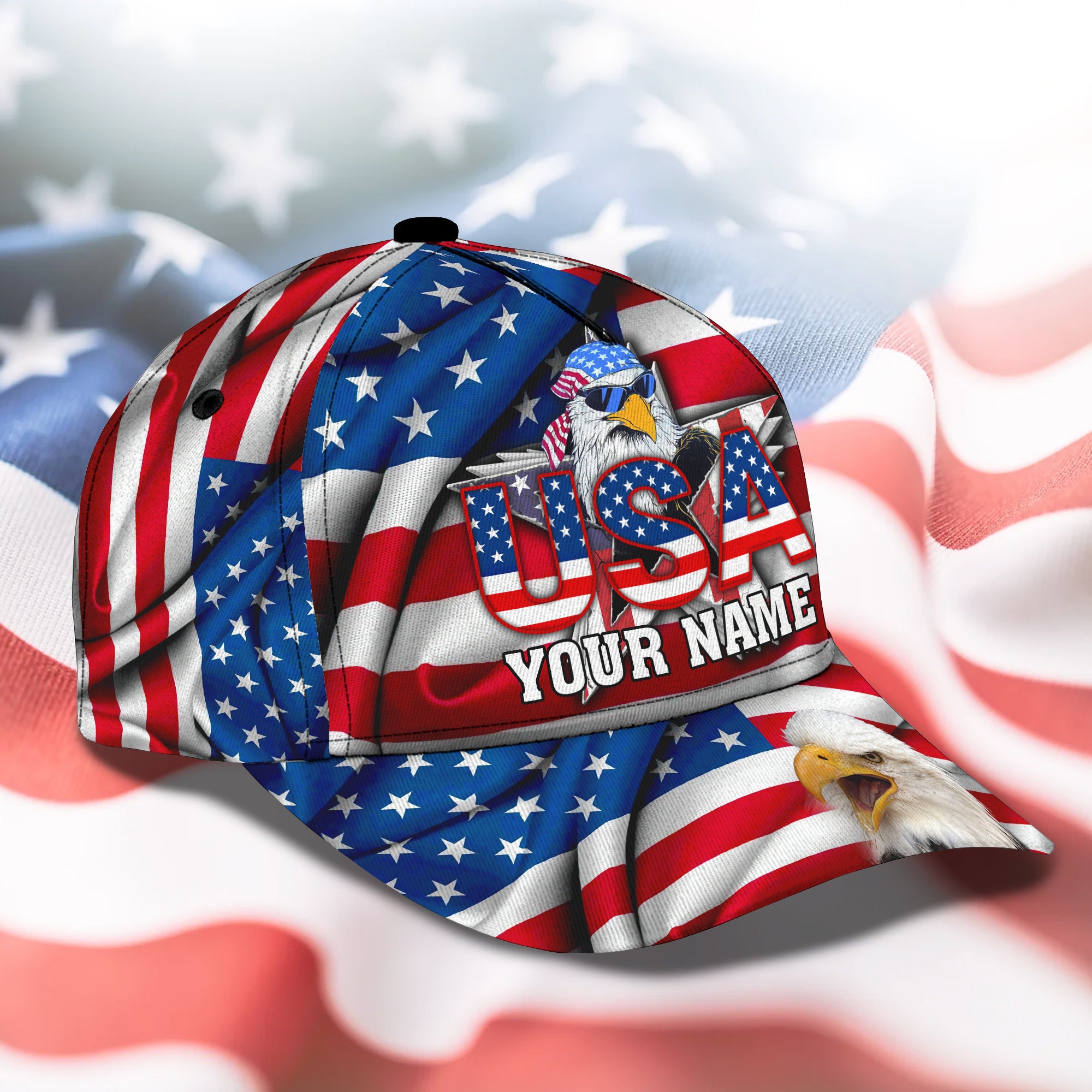 Personalized Classic Cap American Patriot