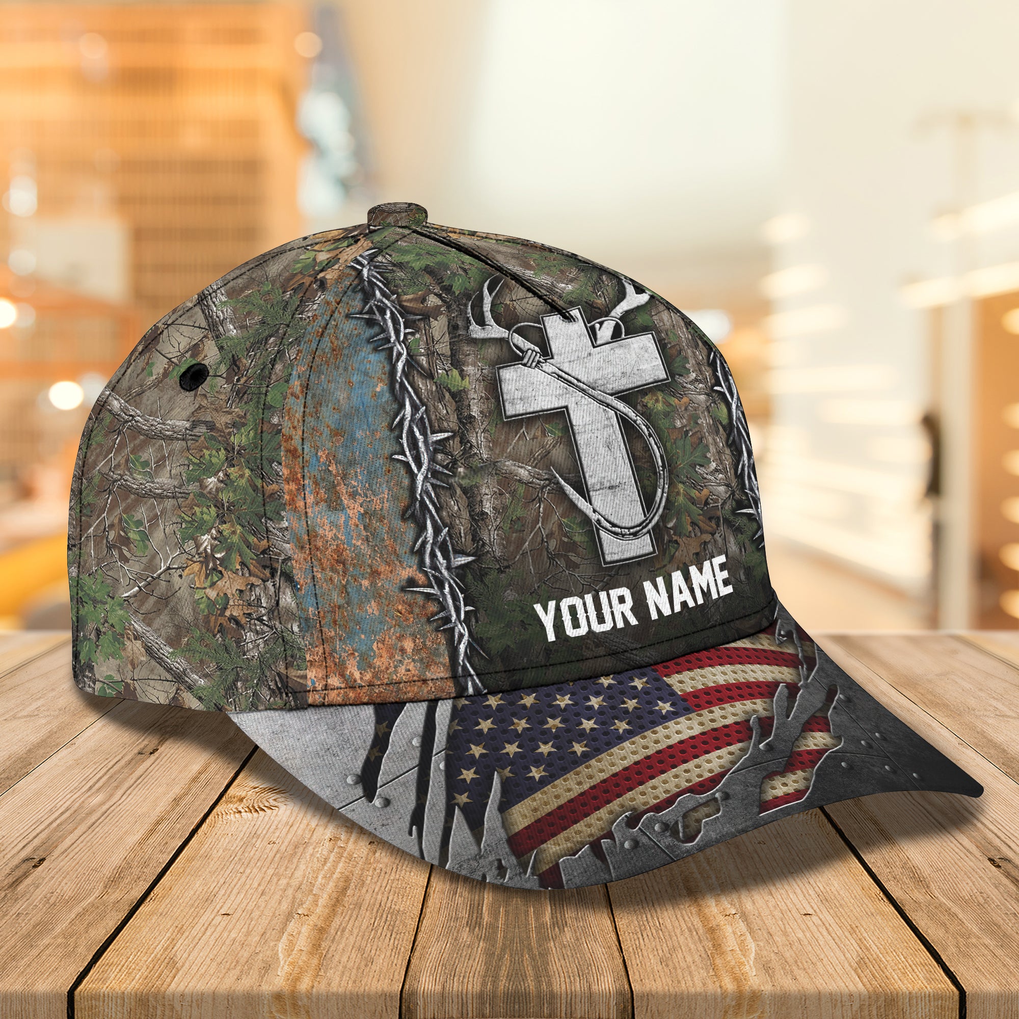 Hunting and Fishing - Personalized Name Cap - DAT93