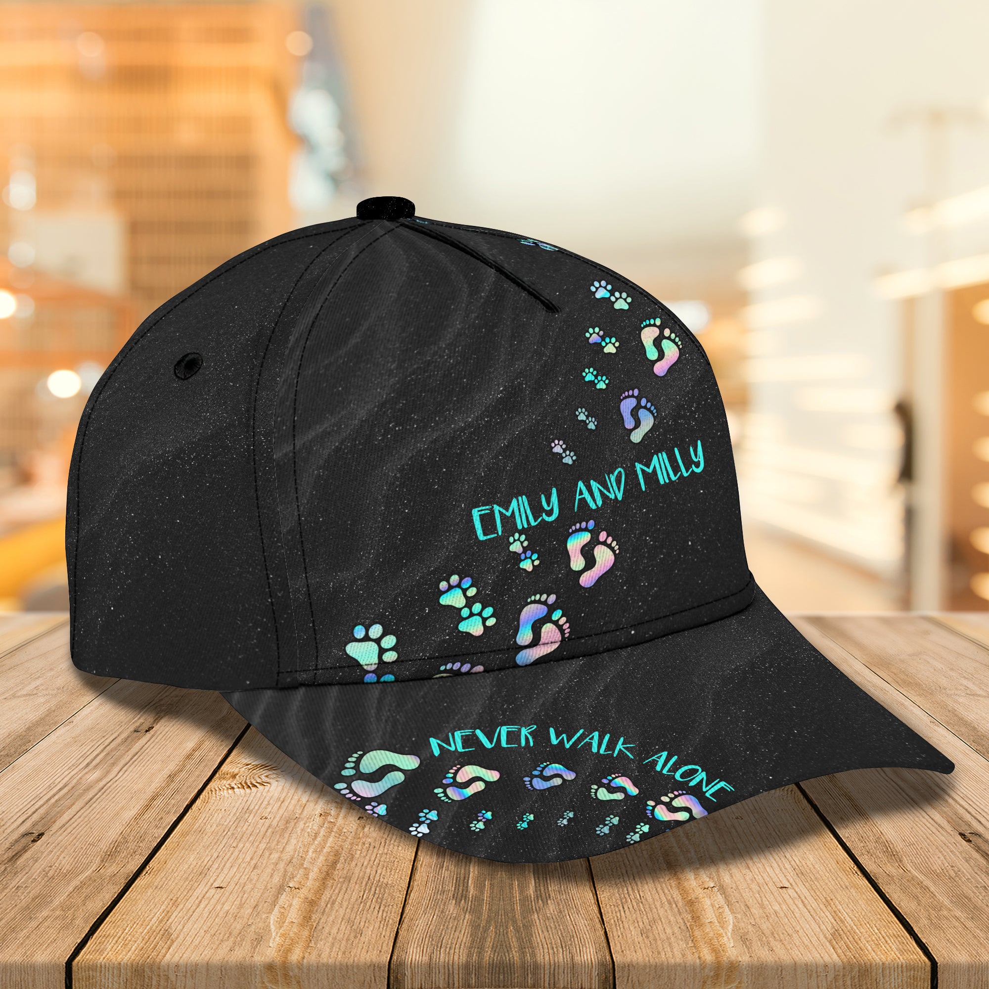 Never Walk Alone - Personalized Name Cap - Vtm99