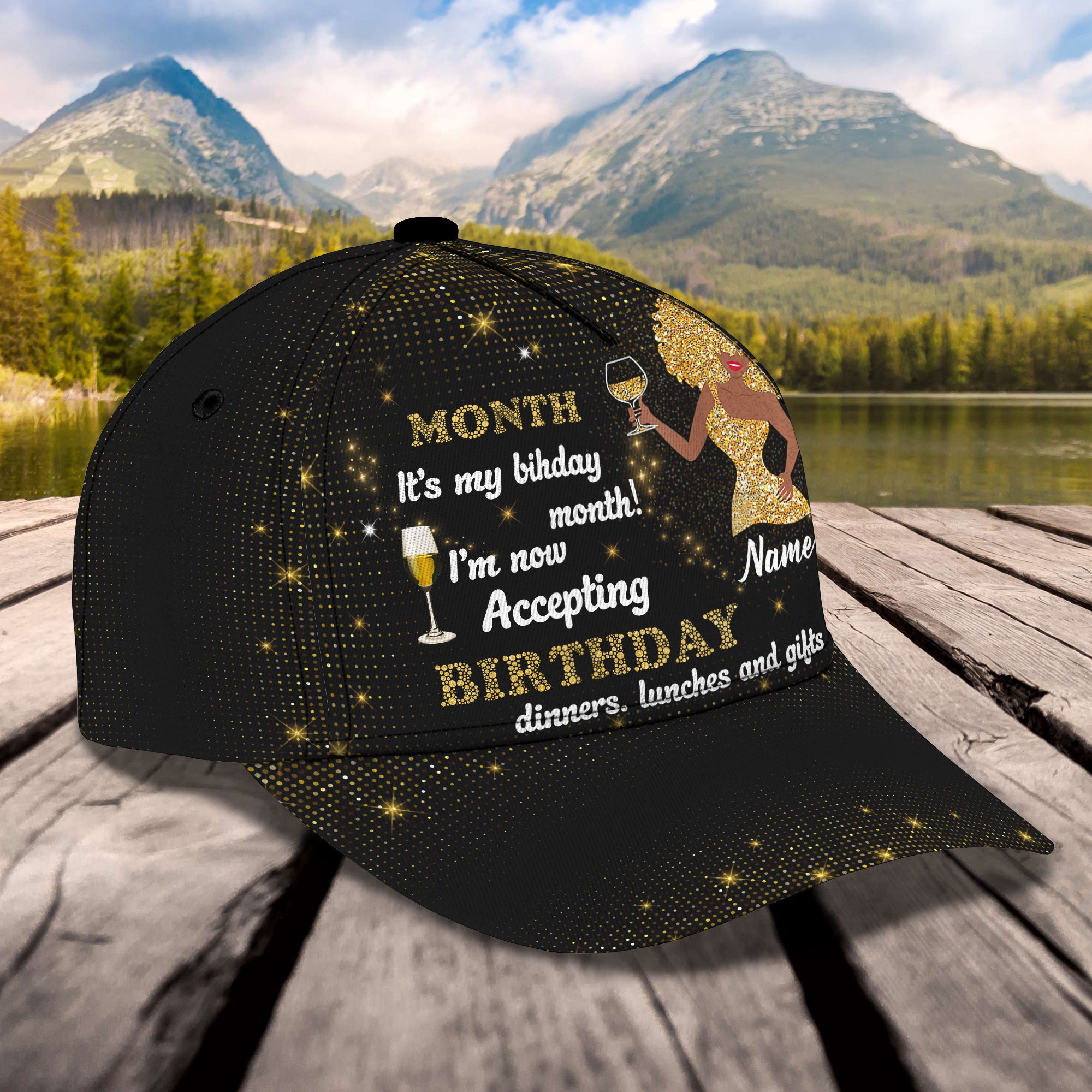 Birth Month Queens - Personalized Name Cap- Loop - H9h3-329