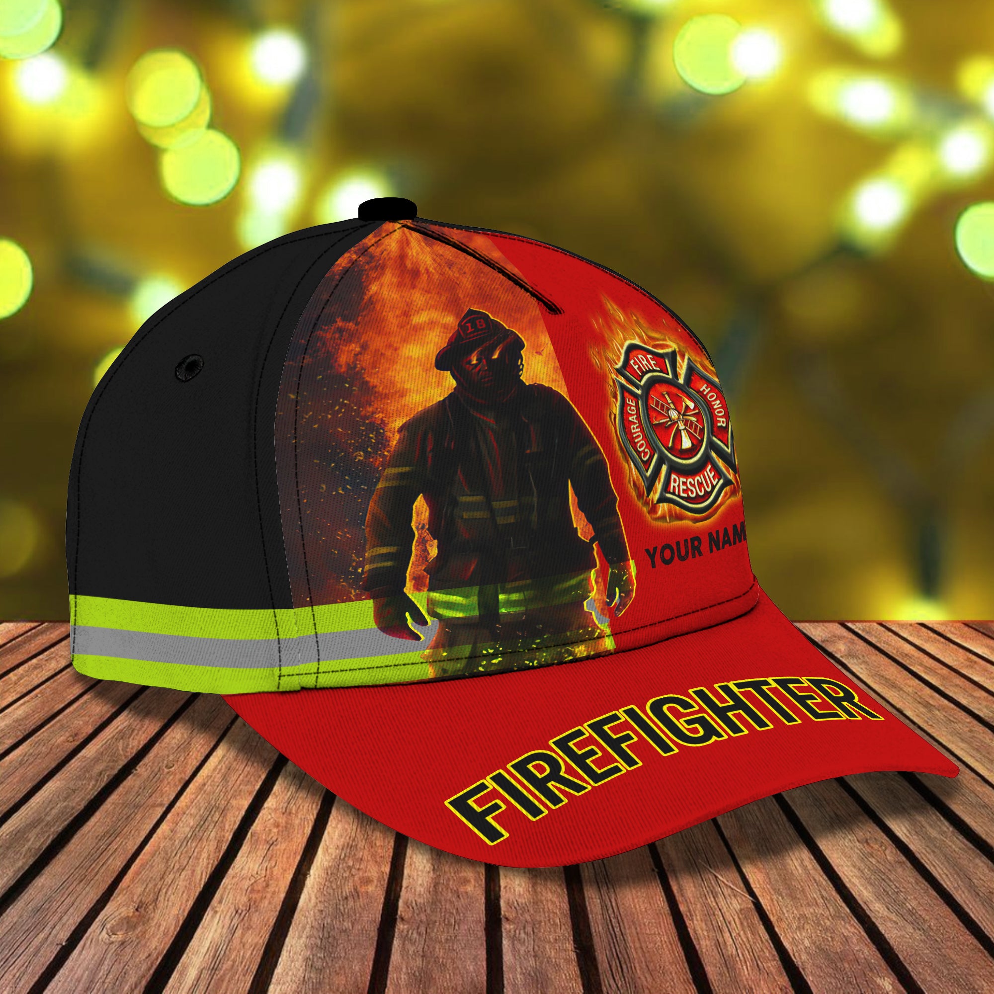 Firefighter - Personalized Name Cap For Firefighter - Hez98 05
