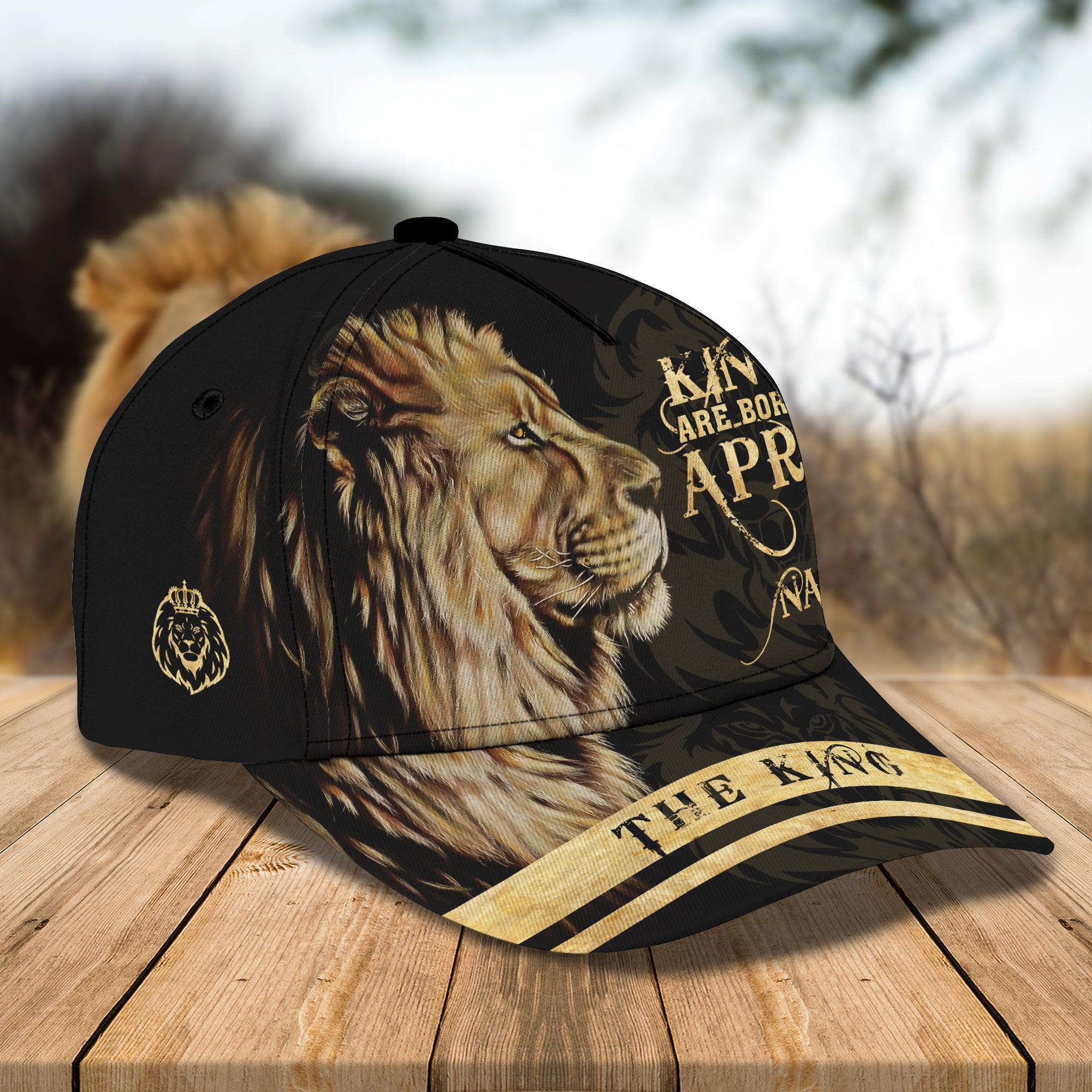 Kings Are Born In April - Personalized Name Cap 27 - Bhn97