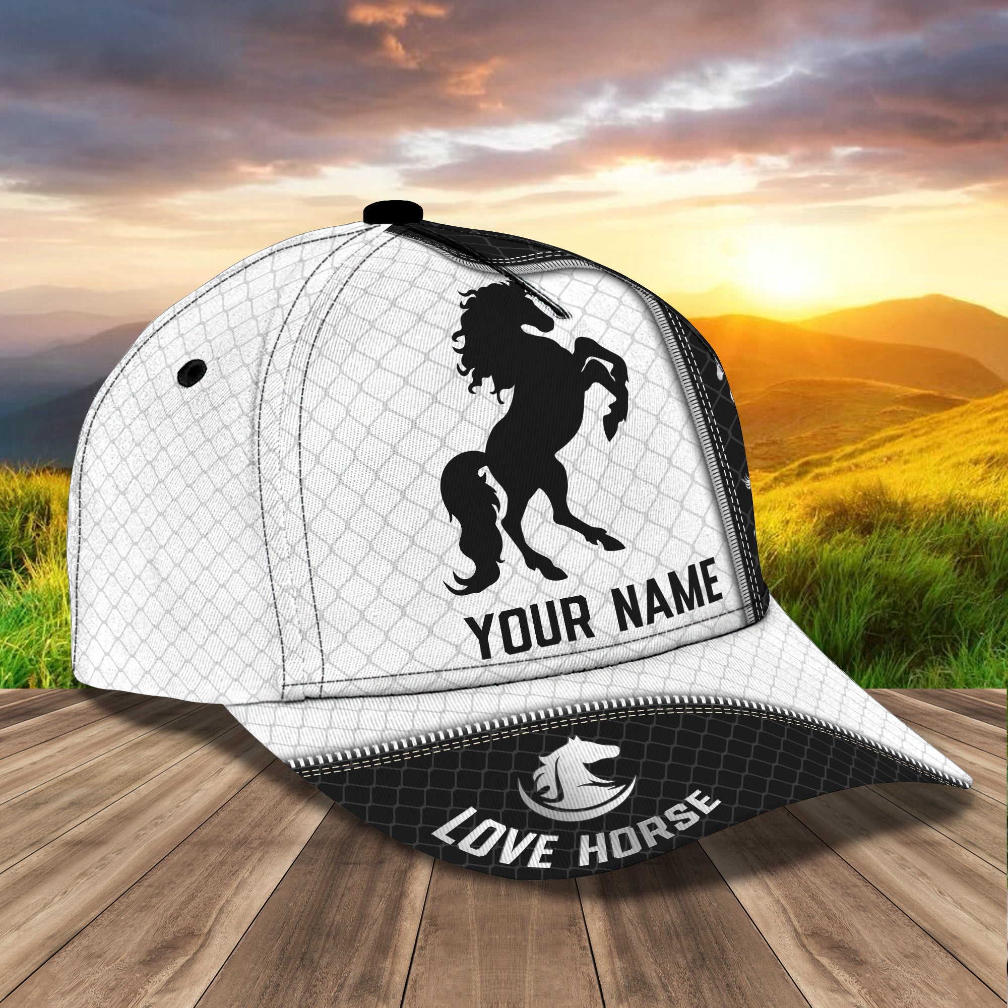 Horse - Personalized Name Cap - DAT93-003