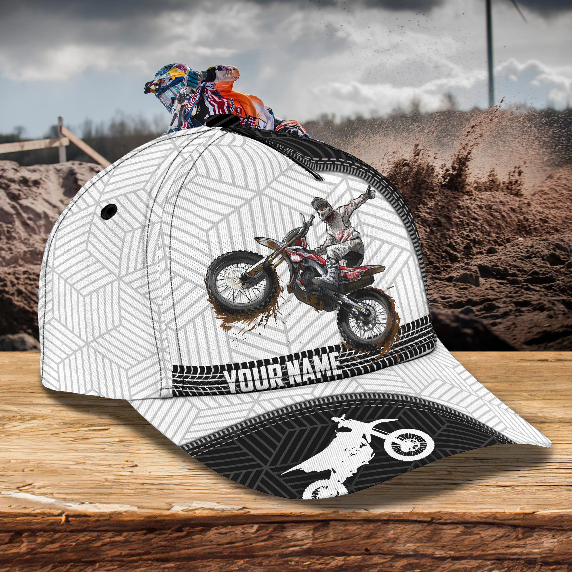 Motocross - Personalized Name Cap - Vtm99