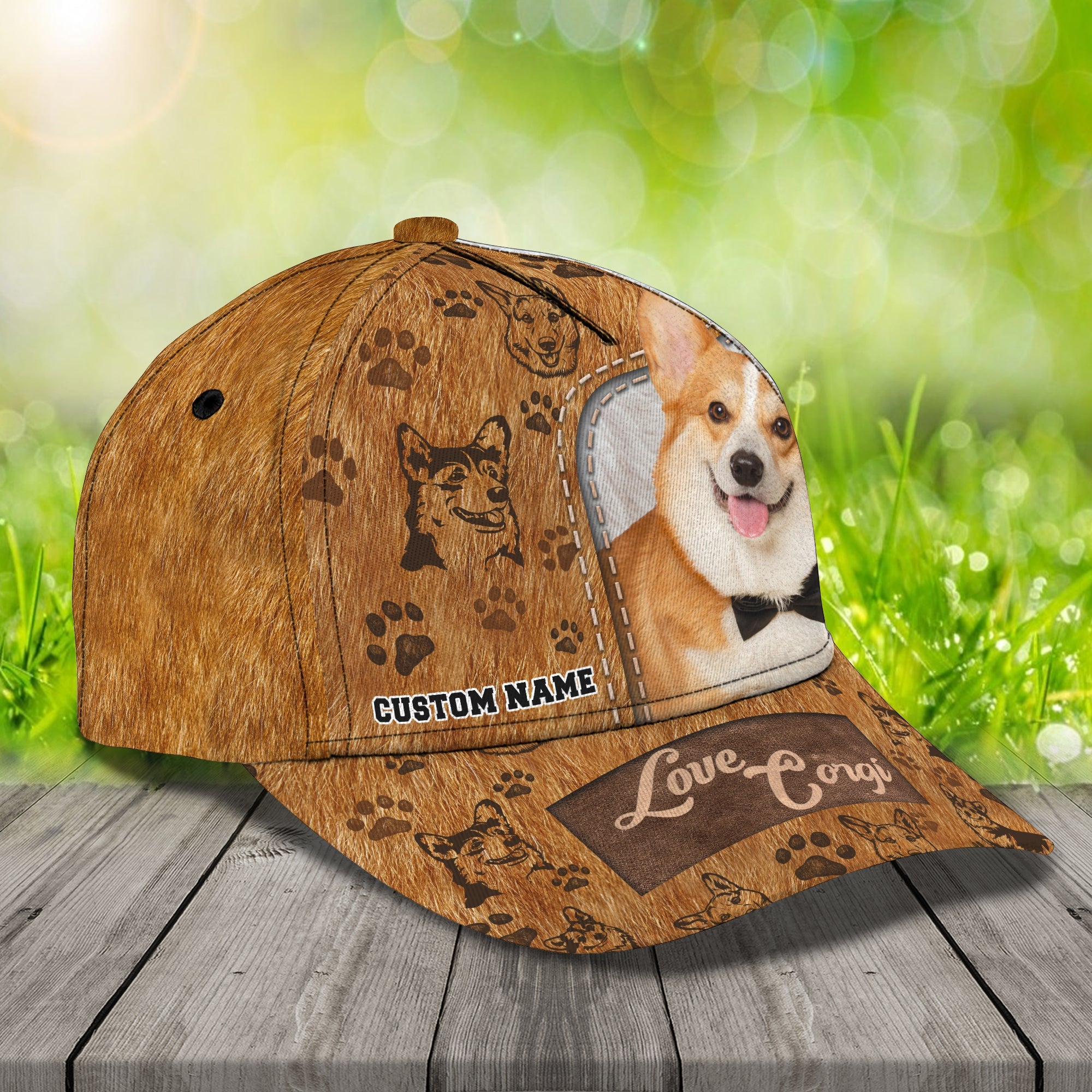 Corgi - Personalized Name Cap - QB95