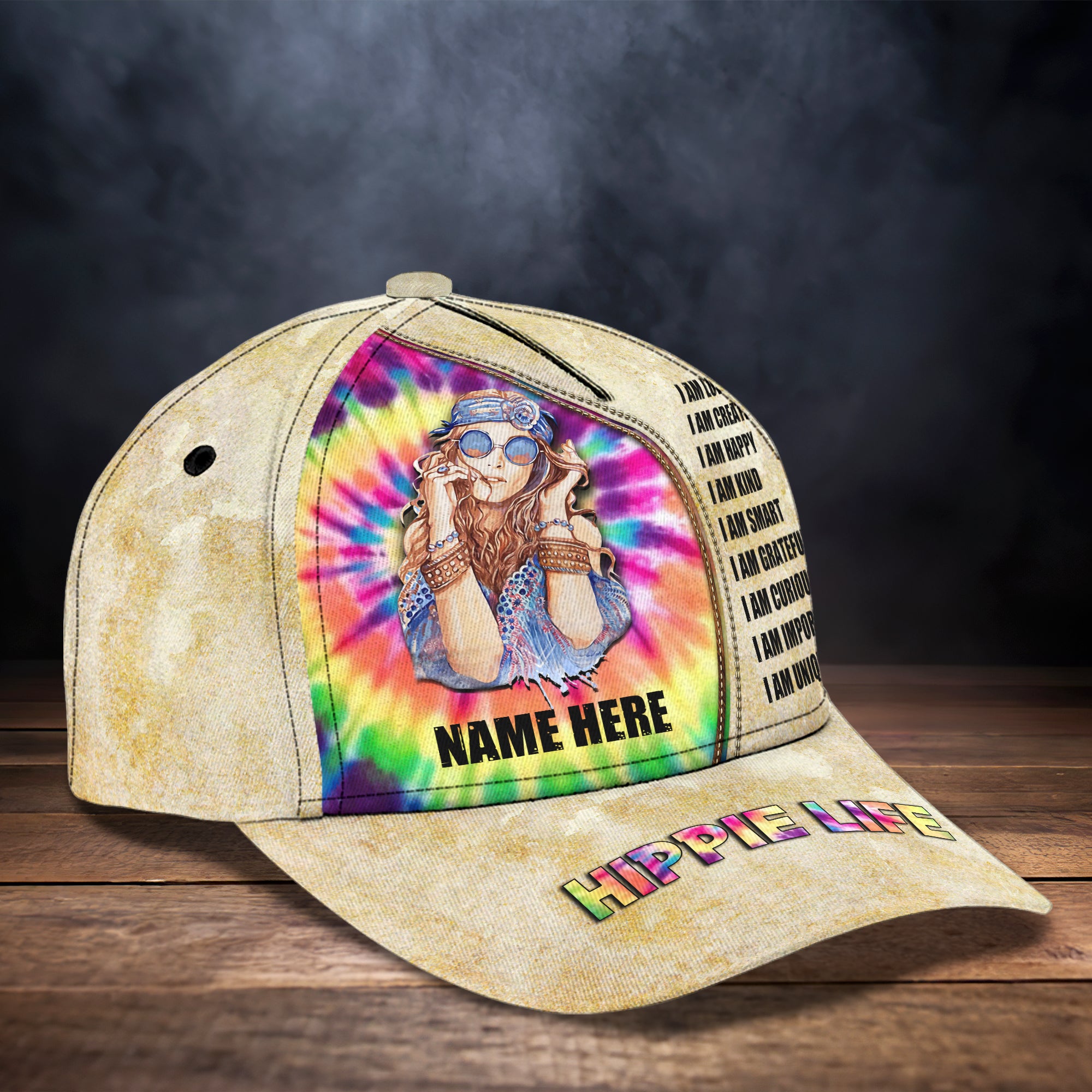 Hippie Life - Personalized Name Cap - Hadn