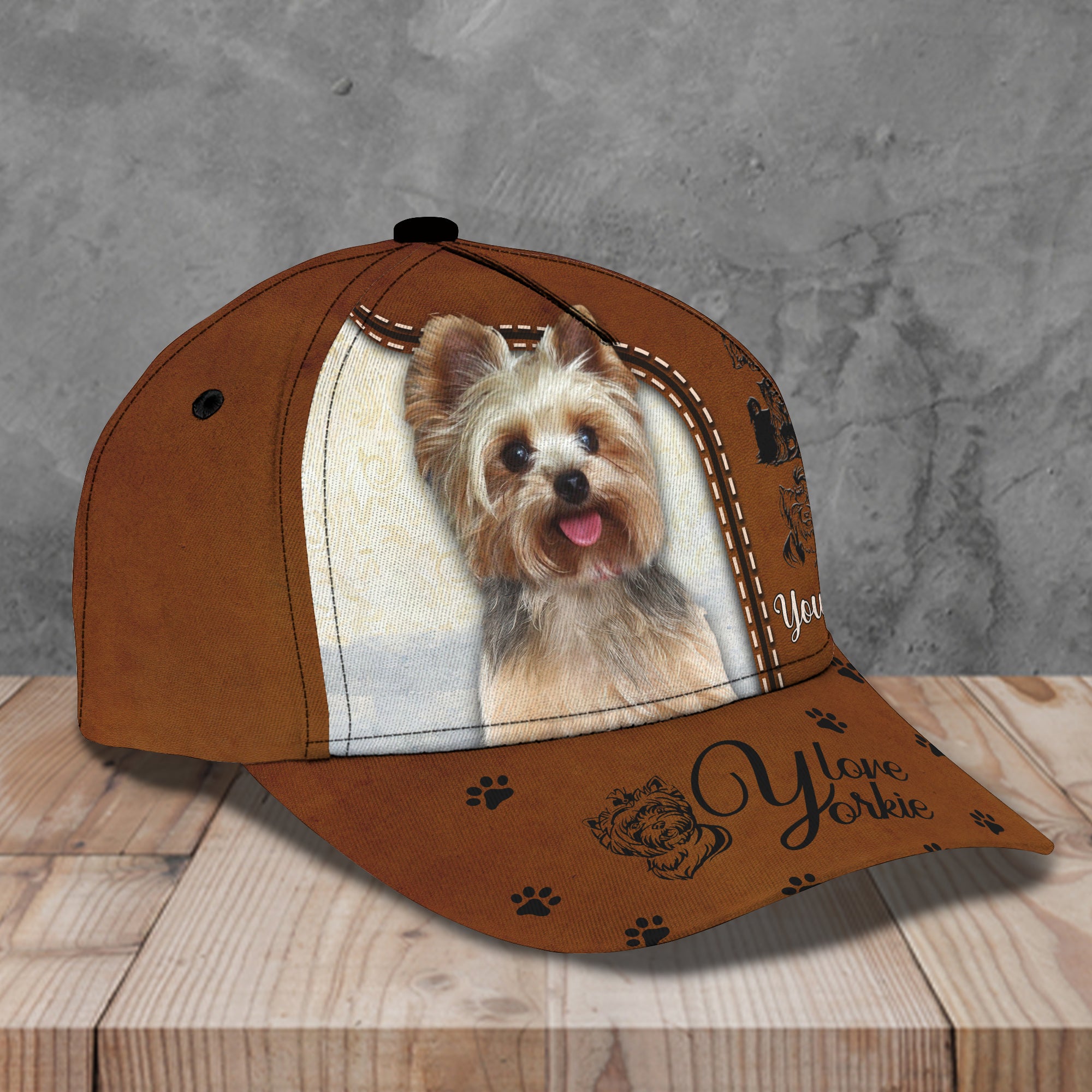 Yorkshire Terrier - Personalized Name Cap - Ha97