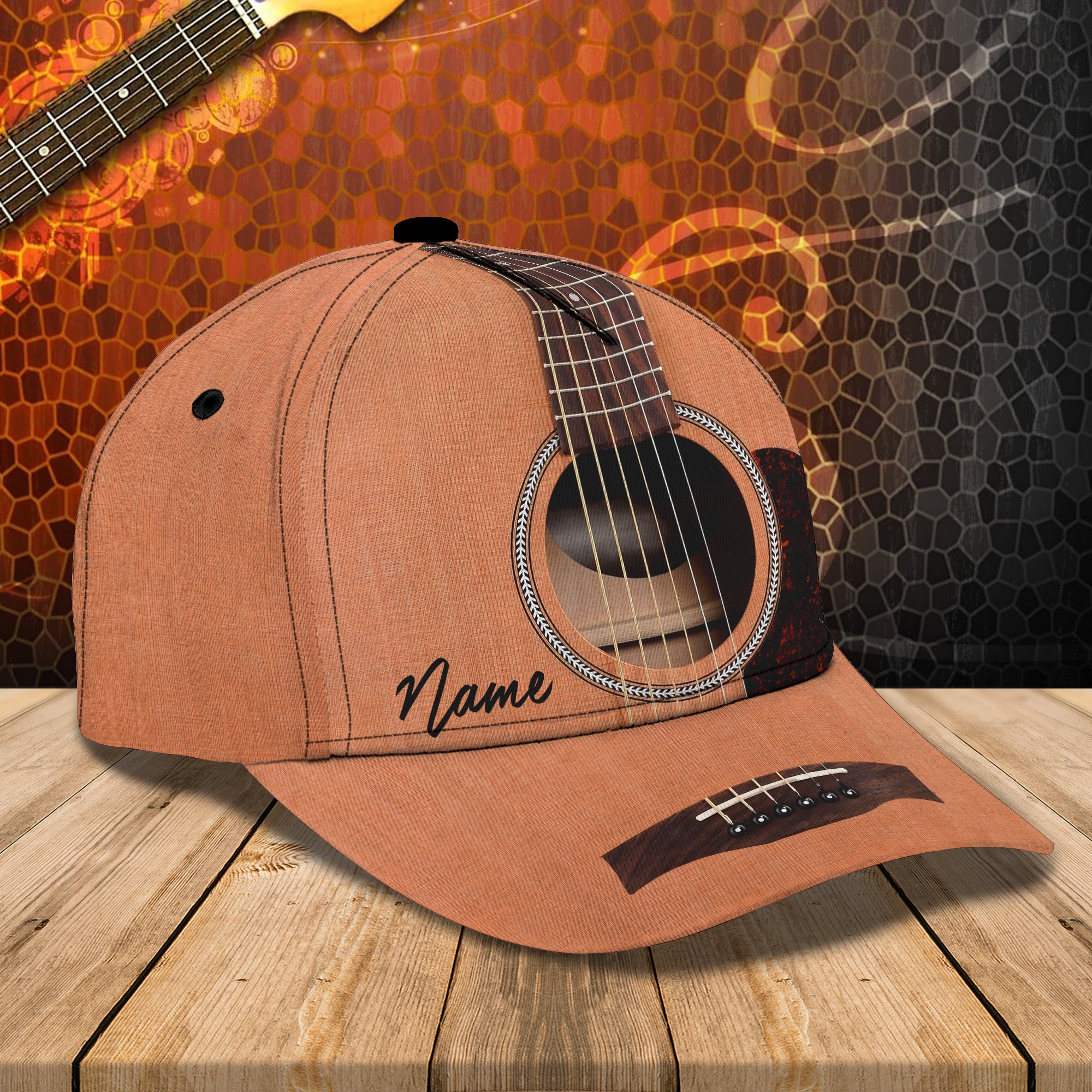 Guitar Cap Ru - Personalized Name Cap - TD96