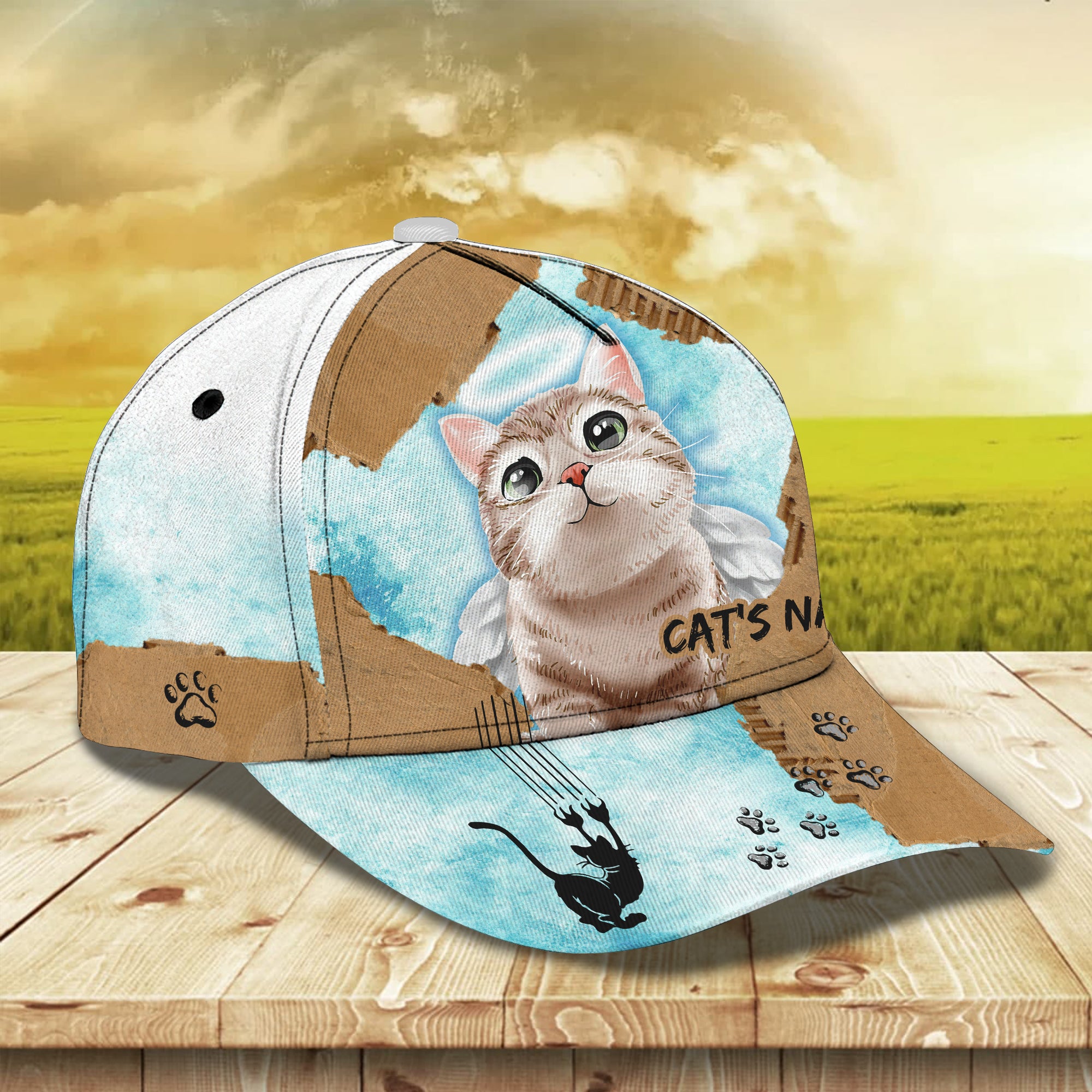 Hello Cat 02 - Personalized Name Cap - LTD92