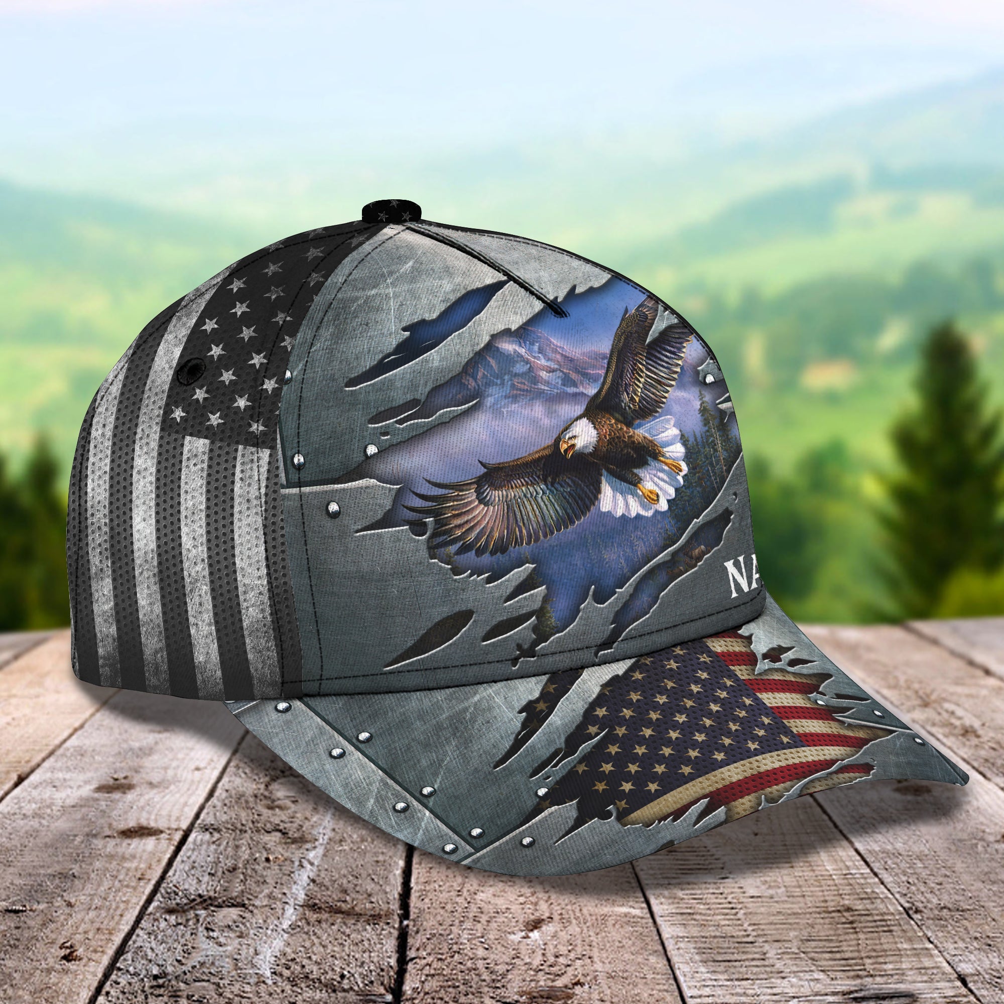 Eagle Us Flag classic cap - TD96