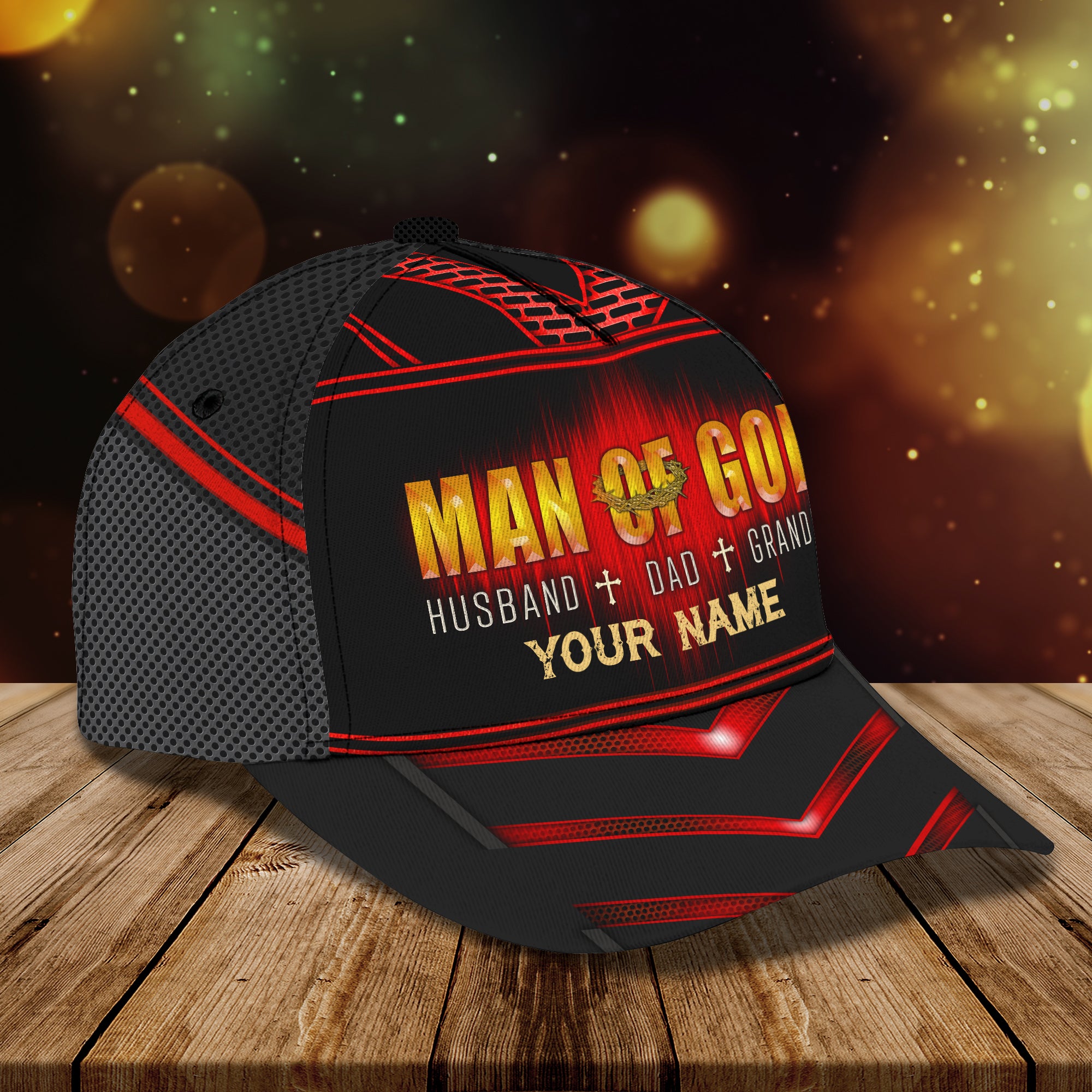 Man Of God - Personalized Name Cap 5 - Tad