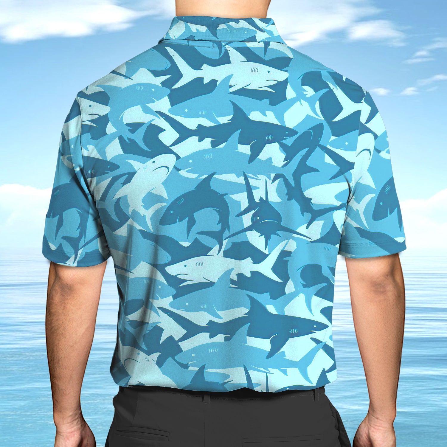 Shark - Personalized Name 3D Polo Shirt 01 - Cv98