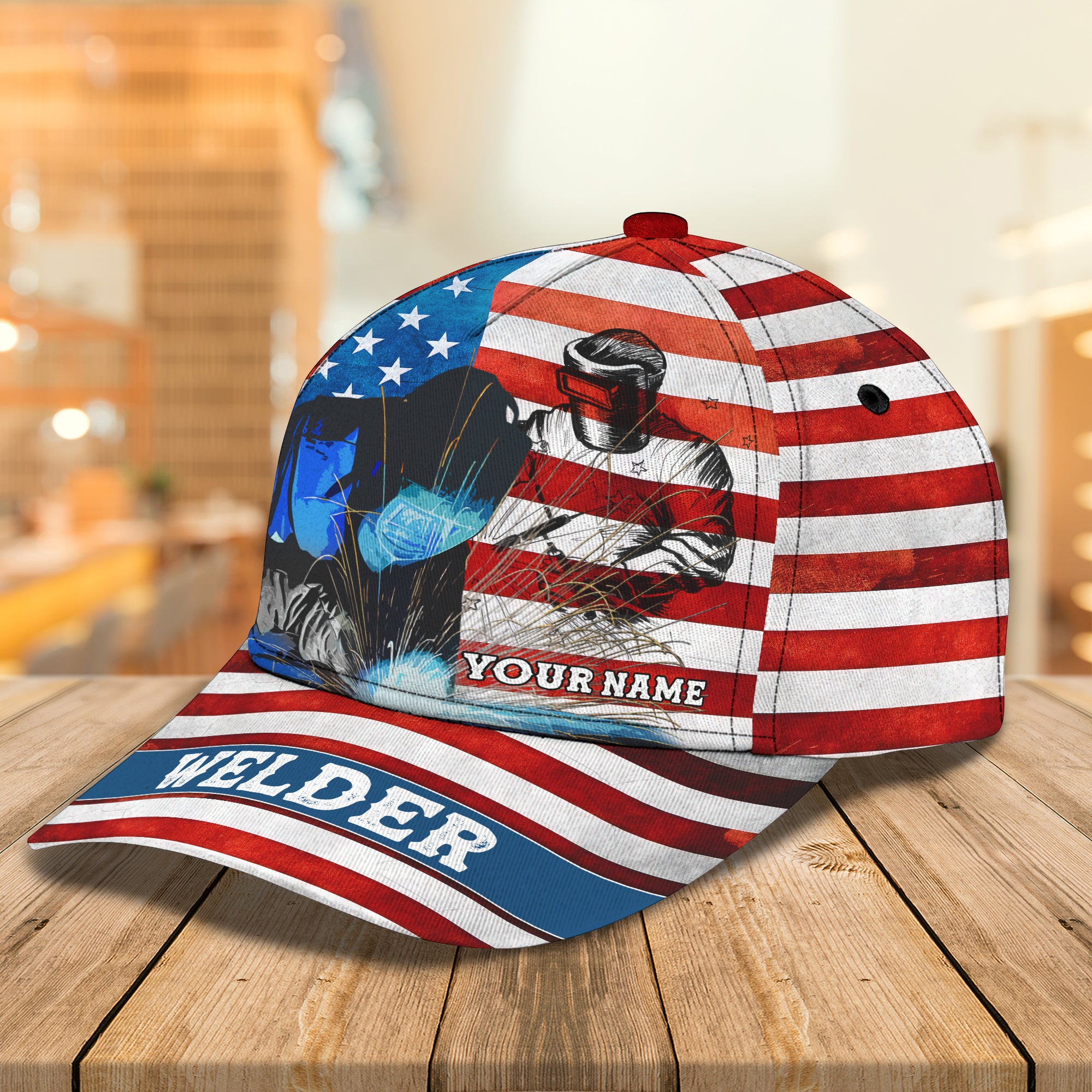 Welder - Personalized Name Cap - Tra96