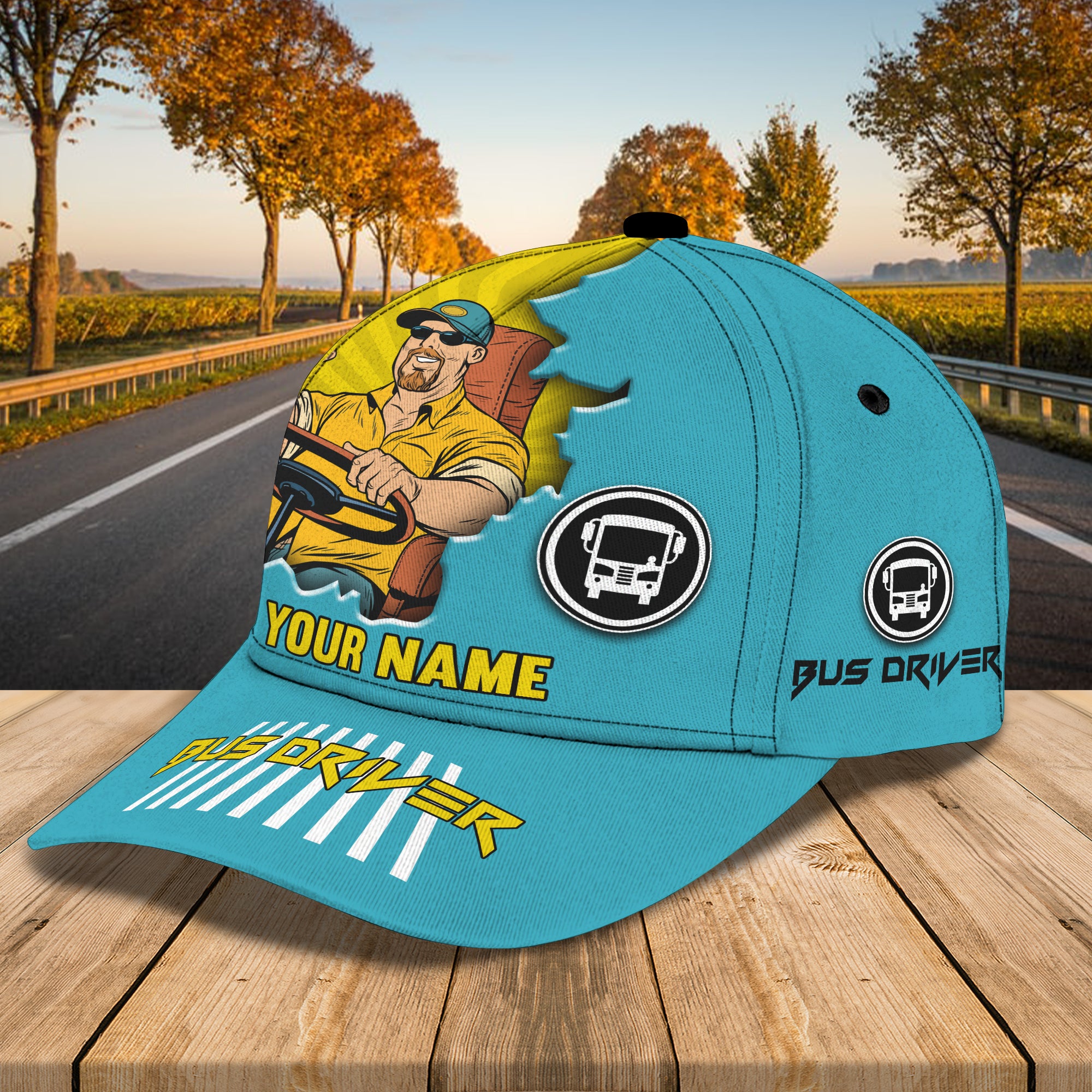 Bus 2 - Personalized Name Cap - HY97