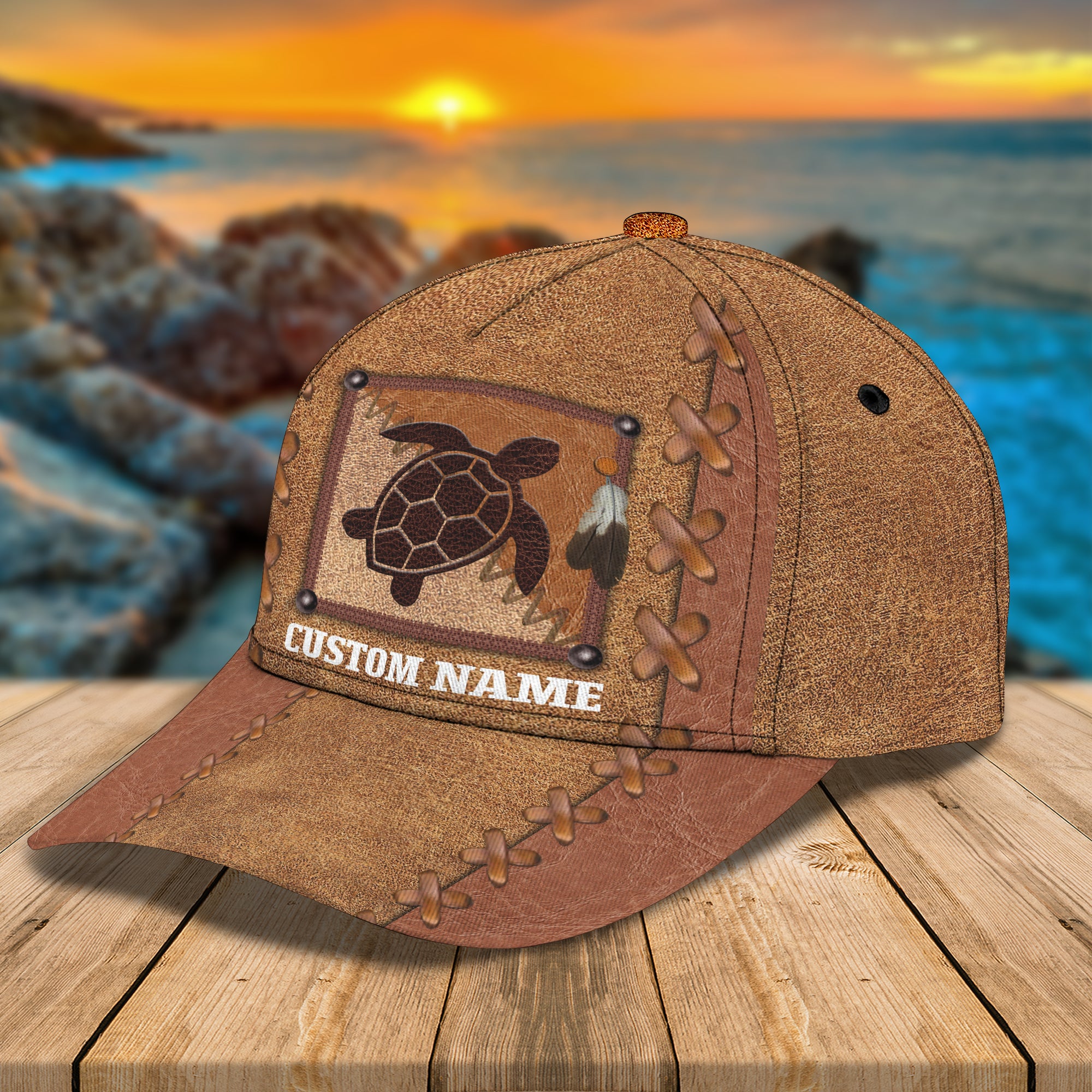 Turtle - Personalized Name Cap - DAT93-009