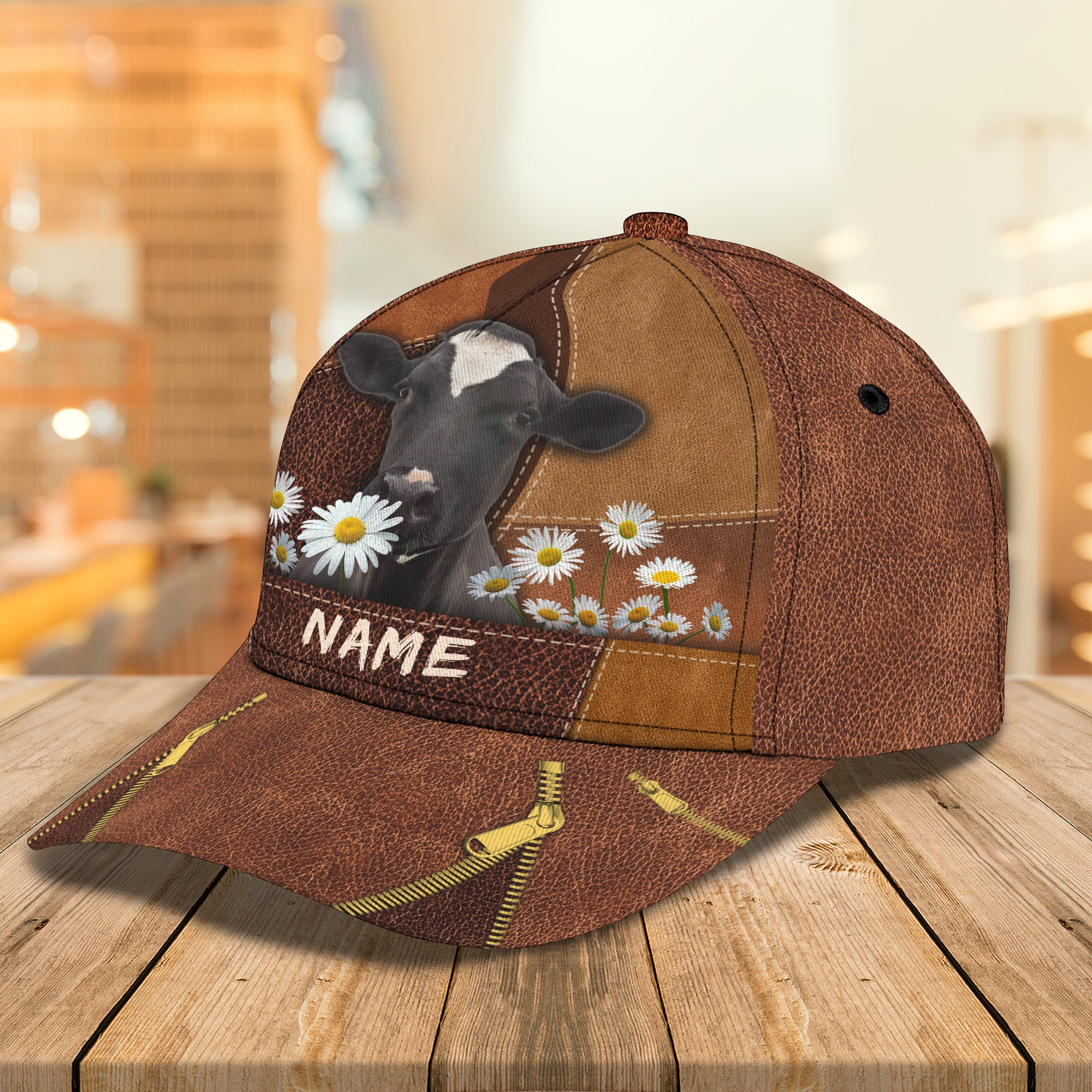 Cow - Personalized Name Cap - DAT93-010