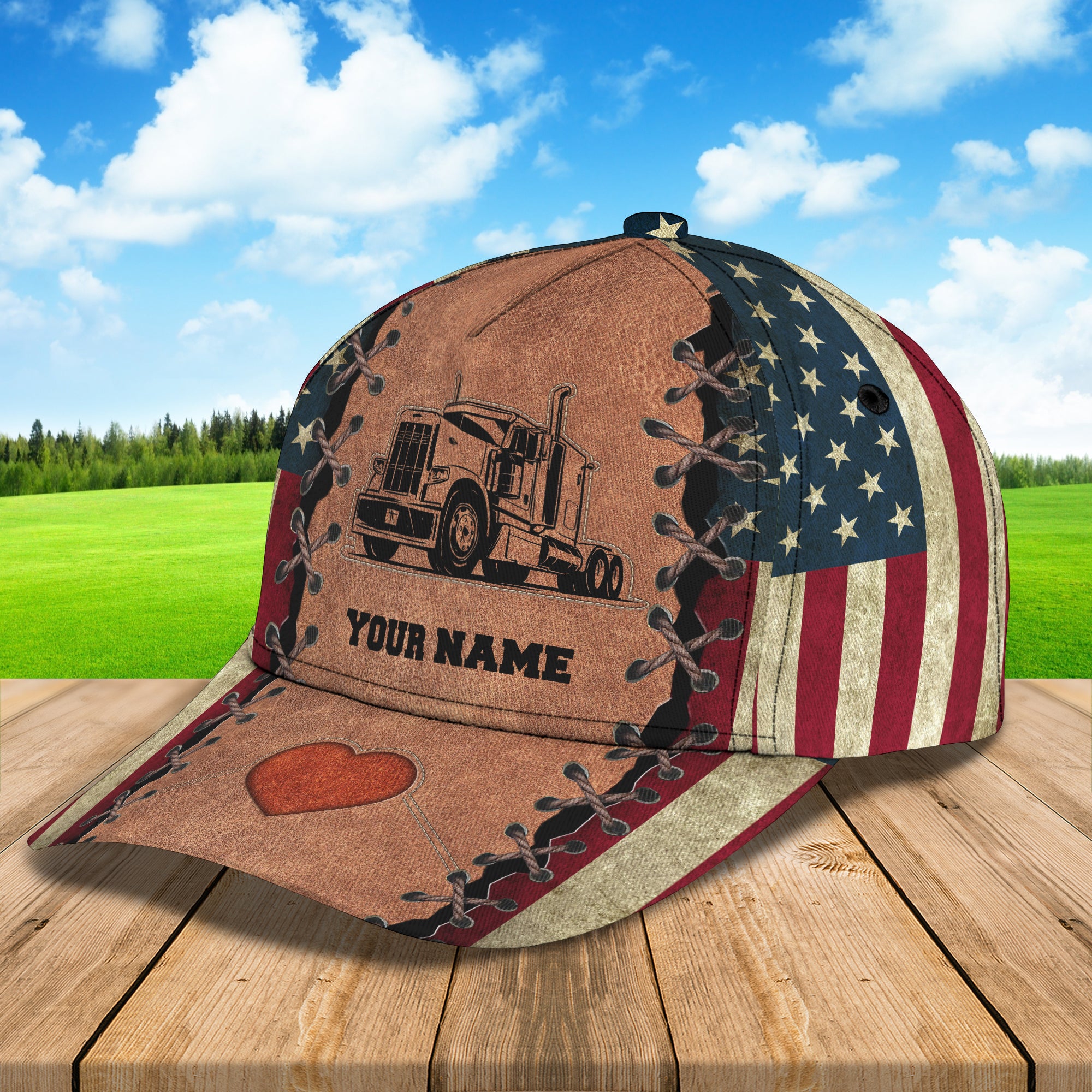 Trucker 2 - Personalized Name Cap - HY97