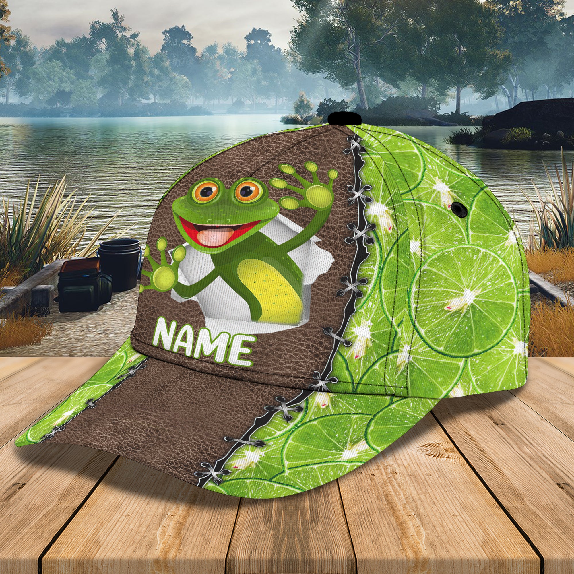 Frog - Personalized Name Cap - DAT93-012