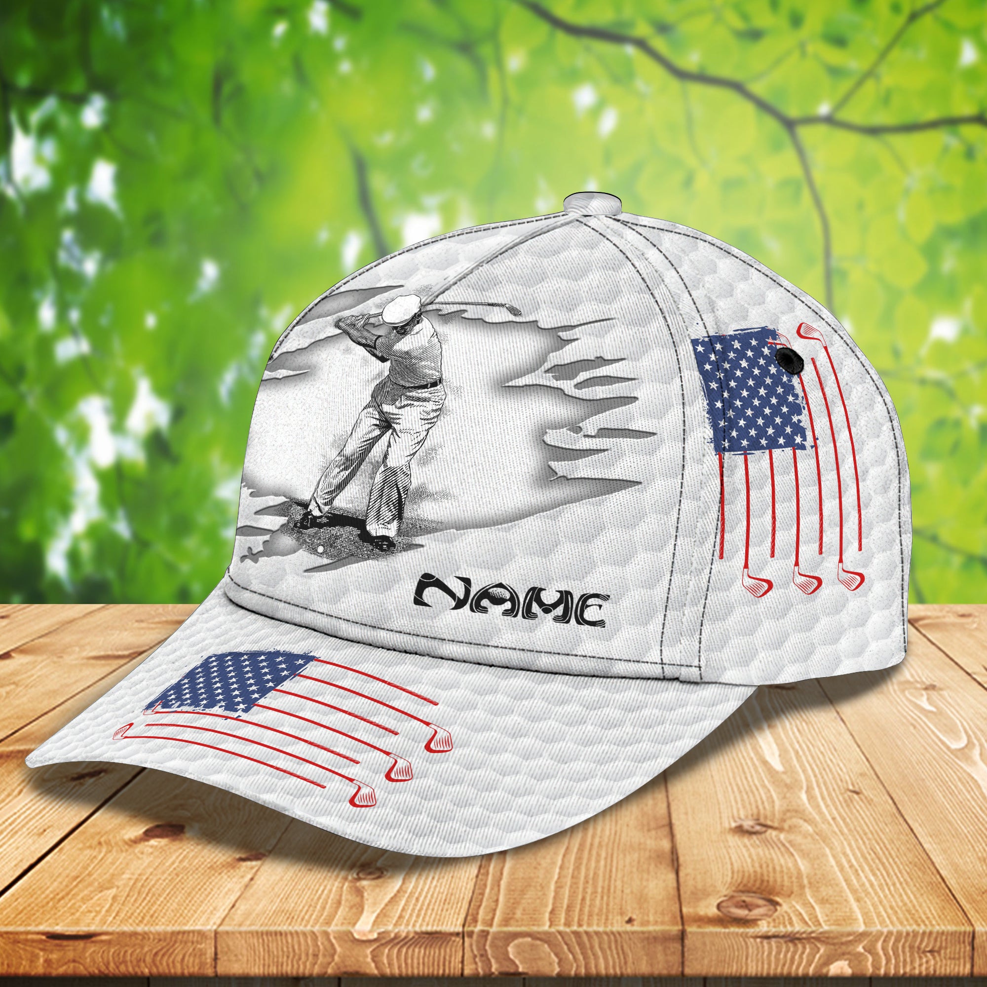 Golf - Personalized Name Cap - DAT93-015