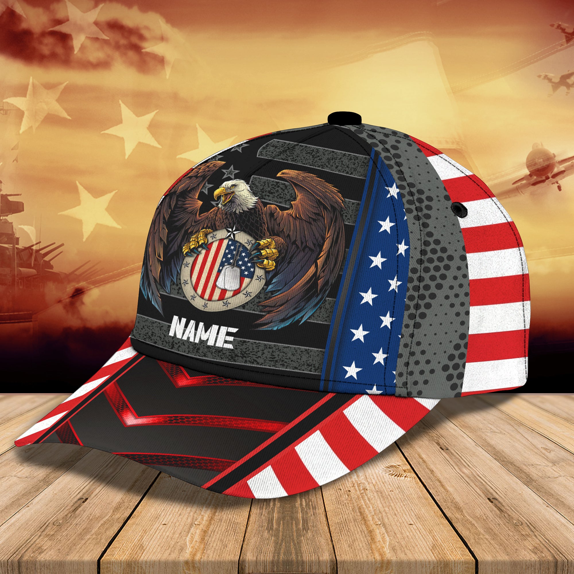 Veteran - Personalized Name Cap - Tra96