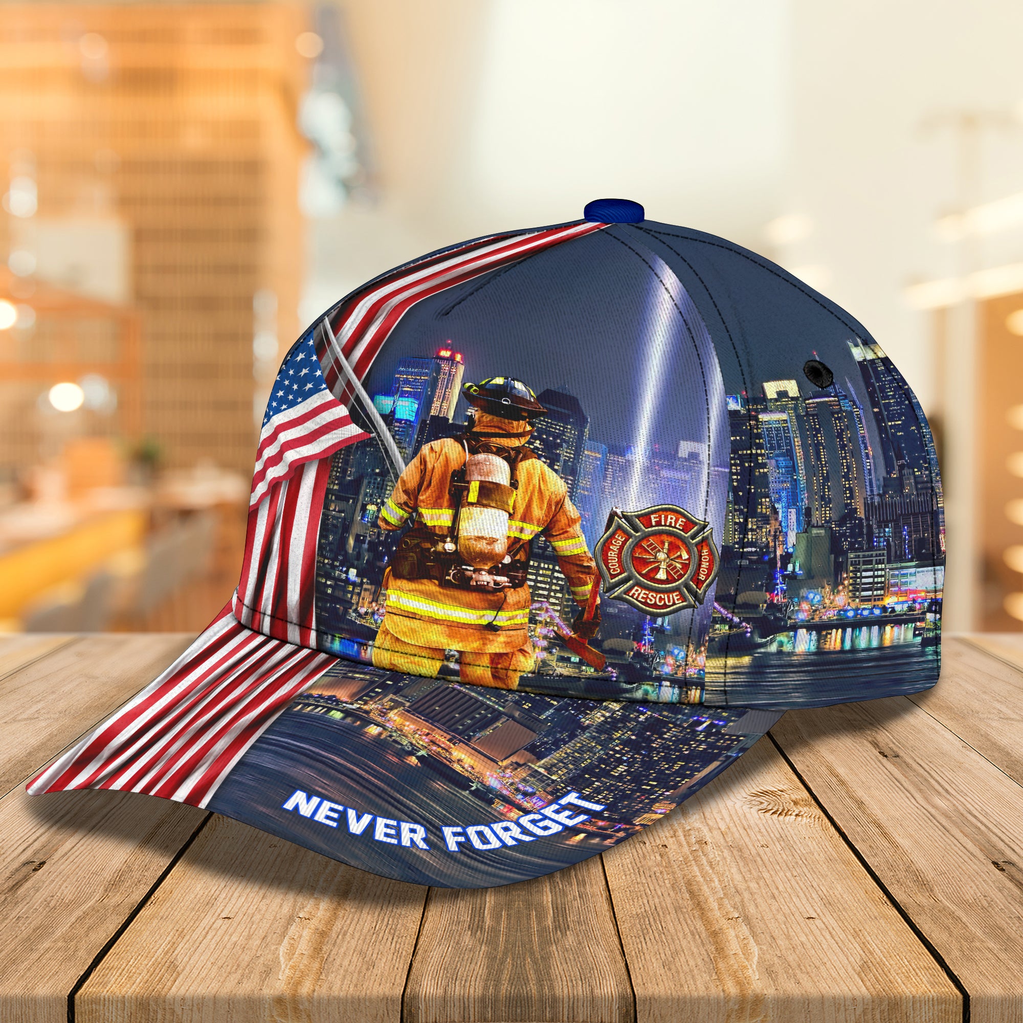 Firefighter never forget - Personalized Name Cap - Ntt68