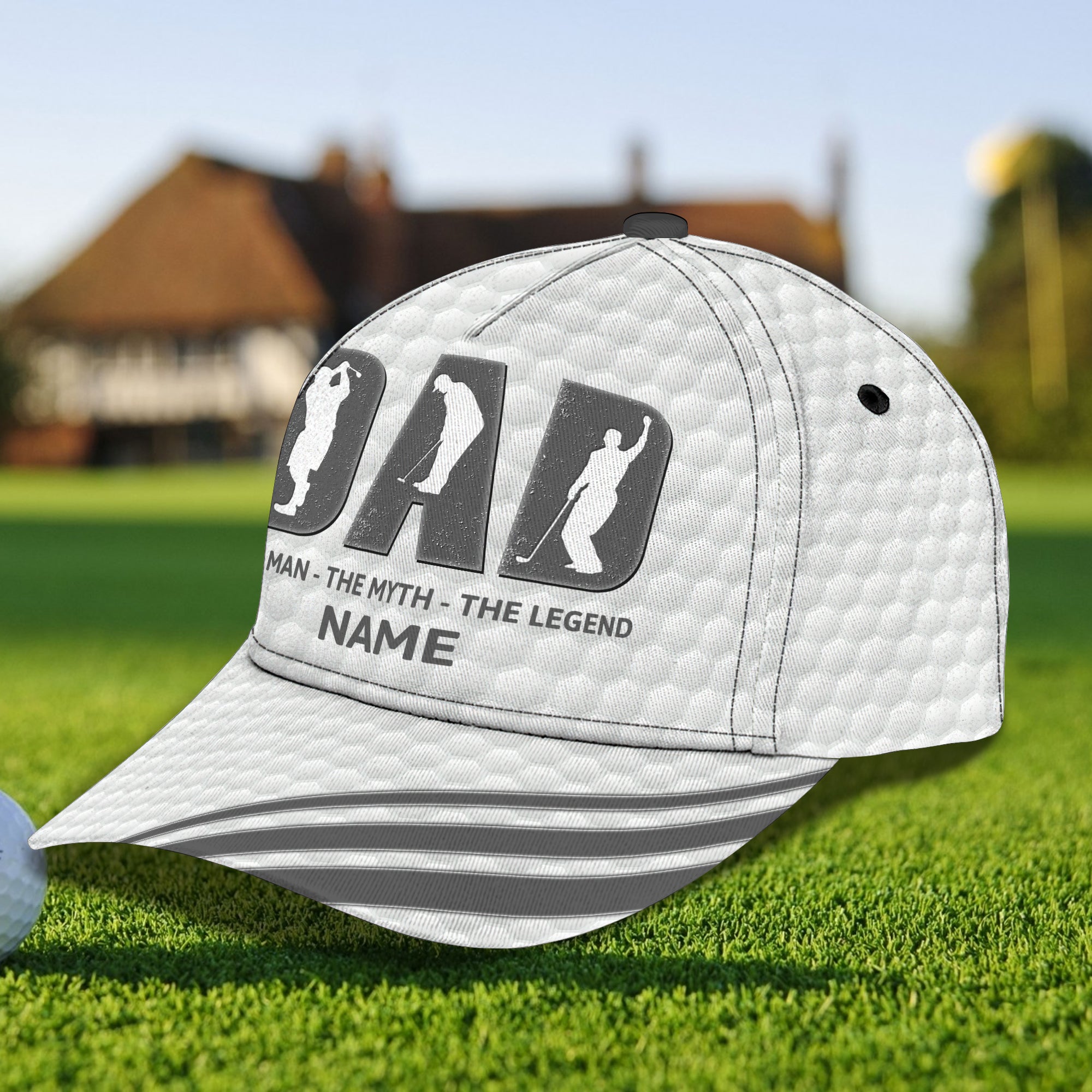 Golf Dad - Loop - Personalized Name Cap - H9h3-324