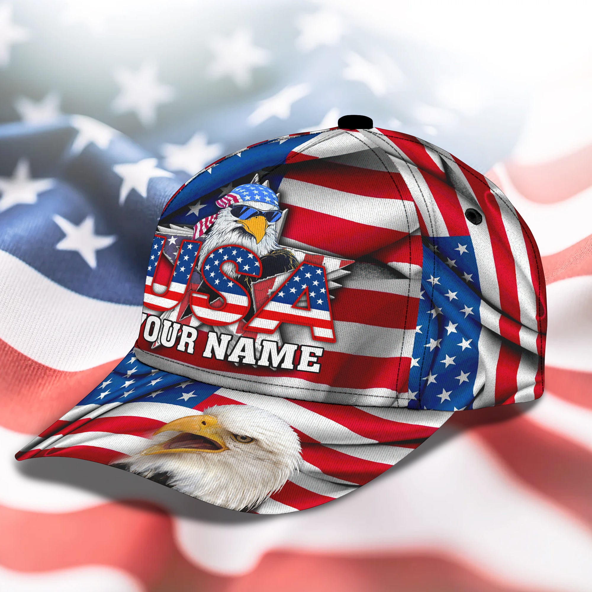 Personalized Classic Cap American Patriot