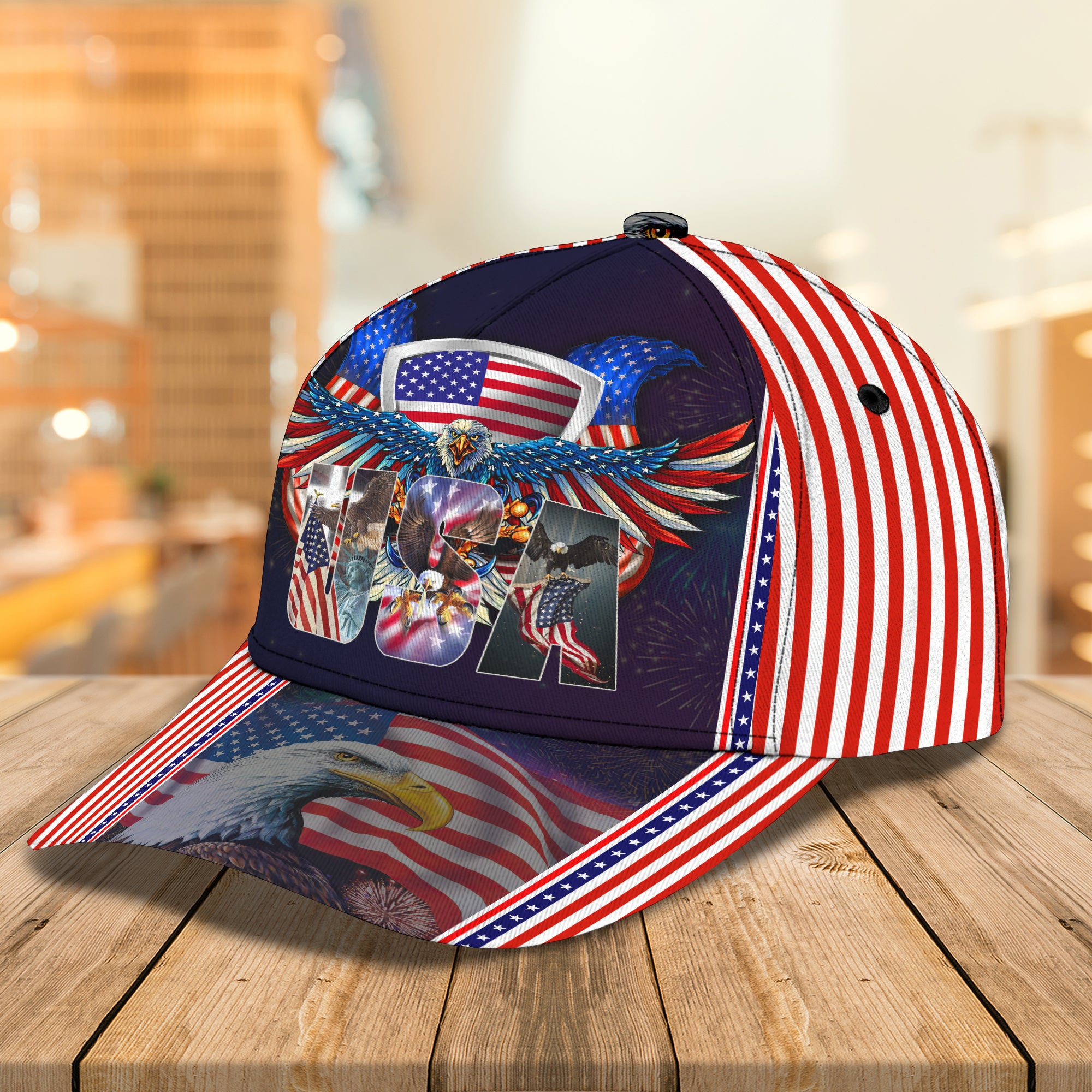 Independence day  - Personalized Name Cap - Boom