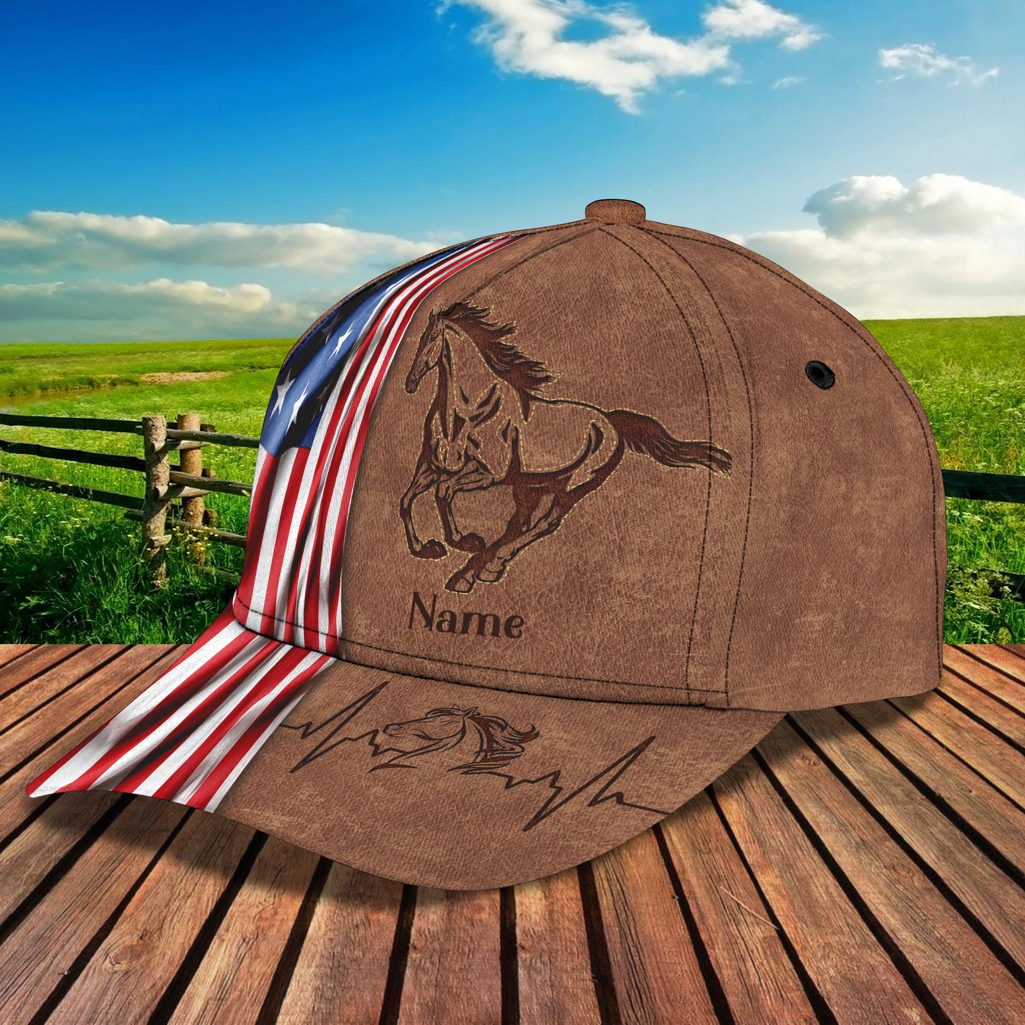 HORSE CAP1 - Personalized Name Cap - CV98