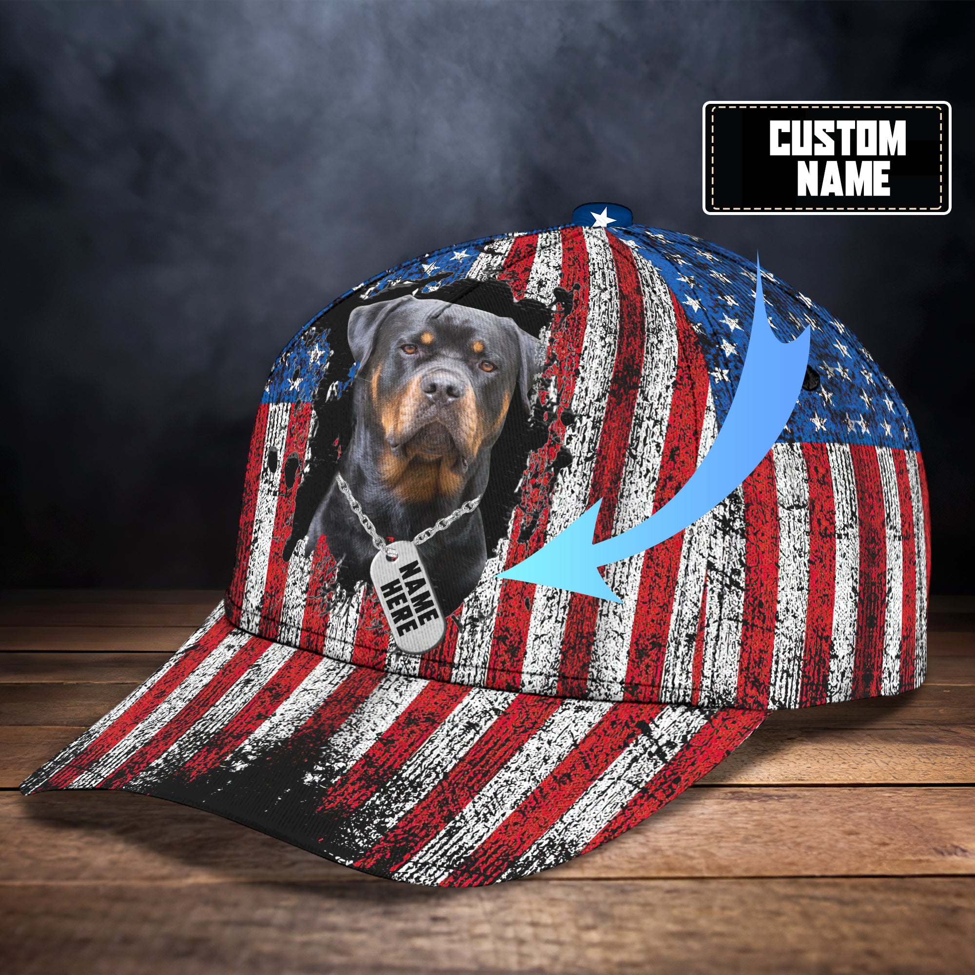 Rottweiler 1 - Personalized Name Cap - HY97