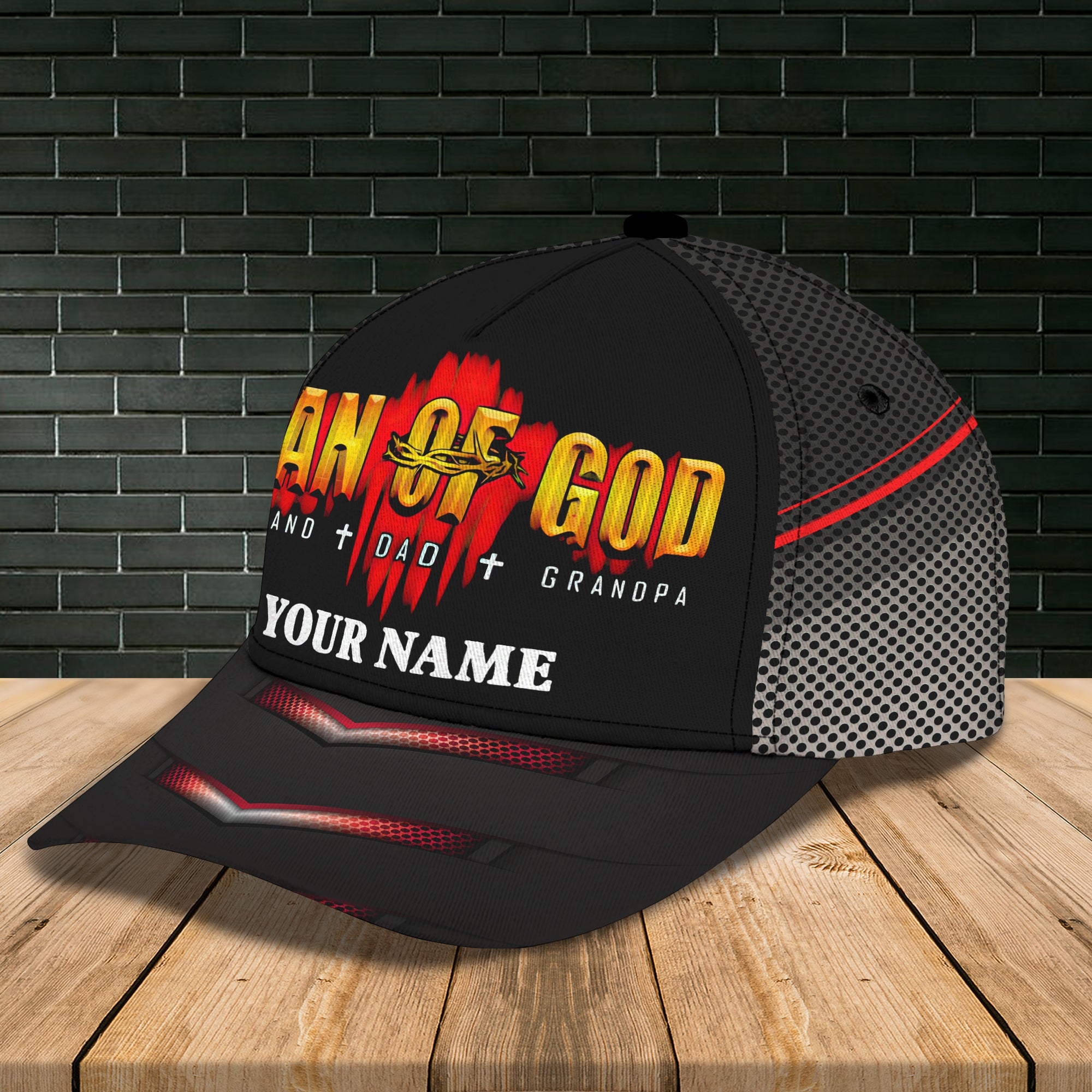 God Man - Personalized Name Cap - Boom